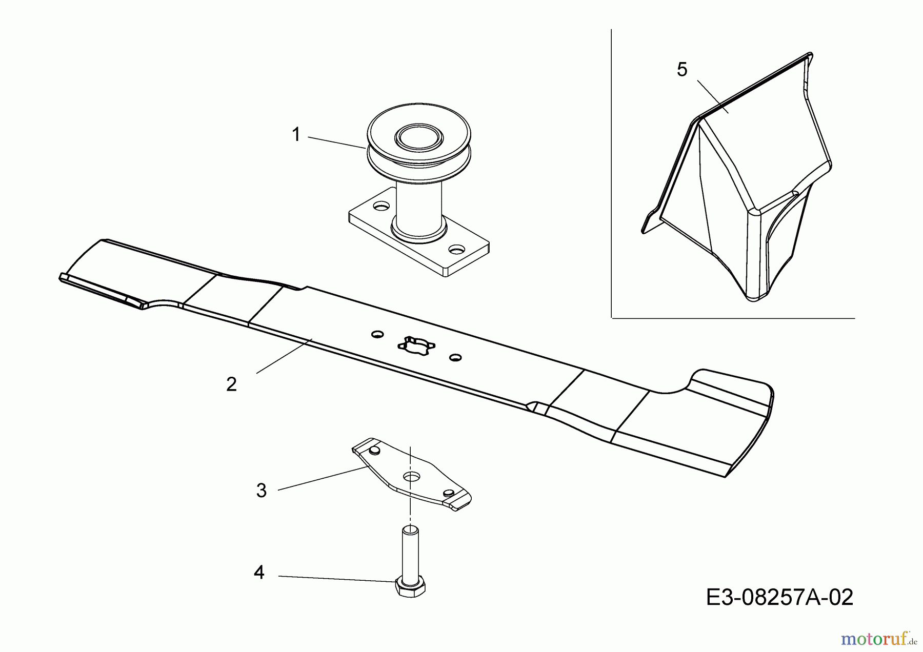 MTD Motormäher mit Antrieb Advance 53 SPKVHW 12AKPN7D600 (2013) Messer, Messeraufnahme, Mulchstopfen ab 26.03.2013