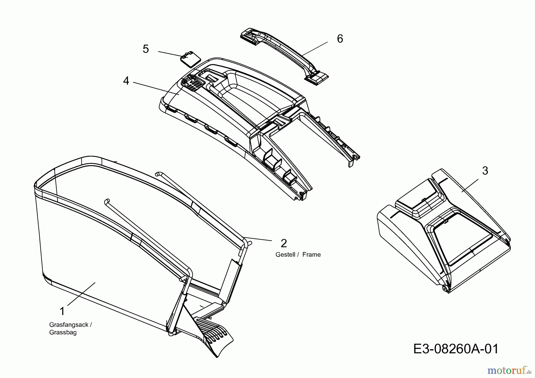 MTD Motormäher mit Antrieb Blue 53 SPBV HW 12AKPN9L600  (2013) Grasfangsack