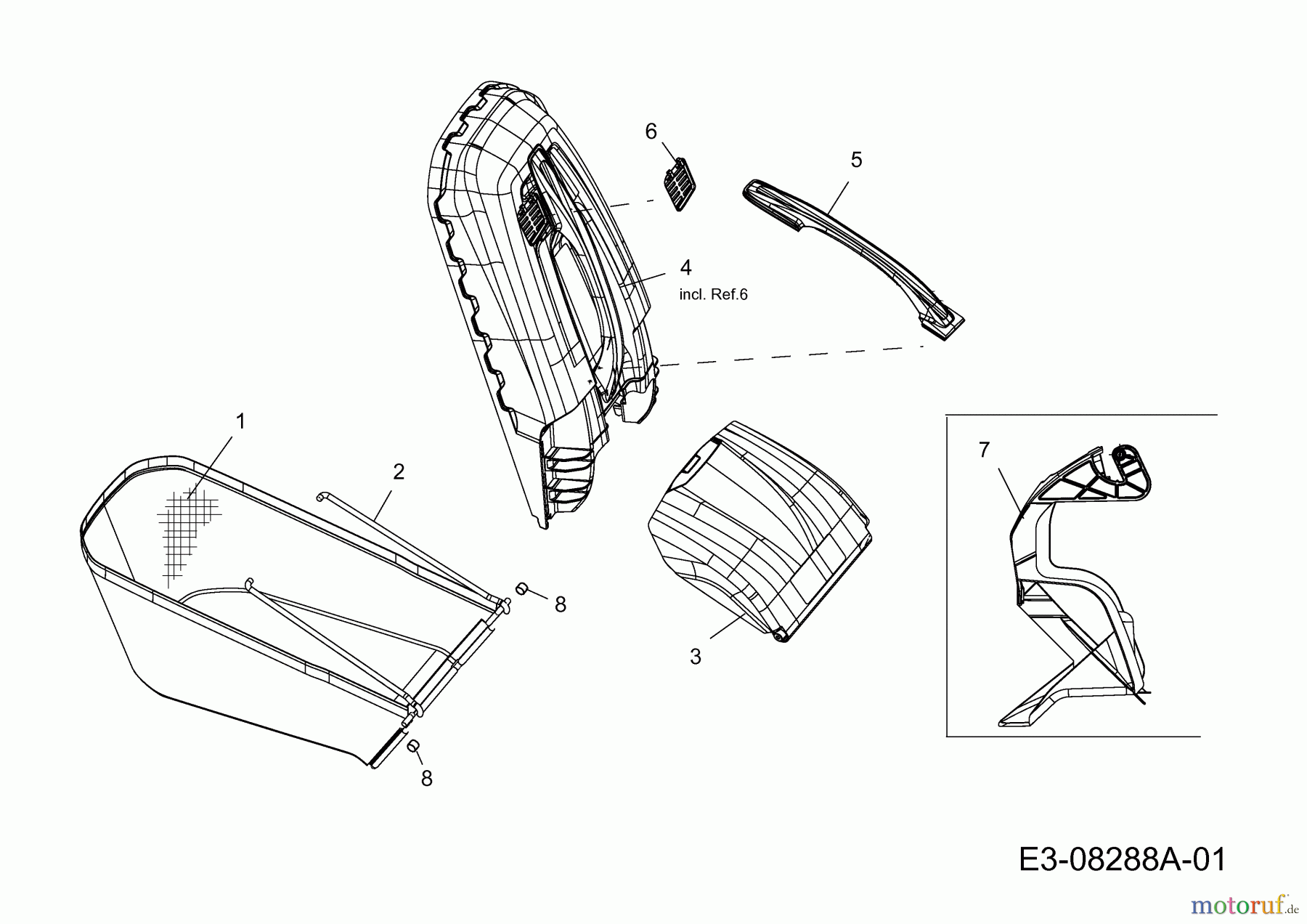 Massey Ferguson Motormäher mit Antrieb MF 53 SPKV 12AVQ57D695 (2013) Grasfangsack