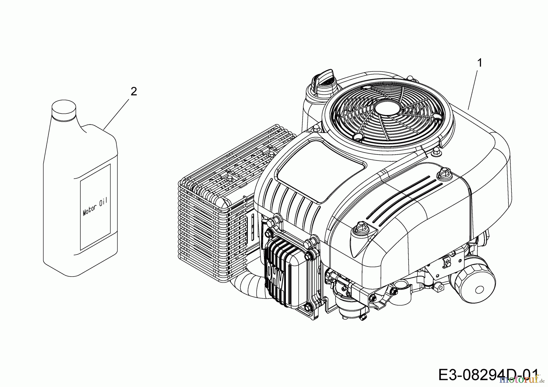WOLF-Garten Expert Rasentraktoren Expert Scooter Pro 13B226HD650 (2015) Motor MTD