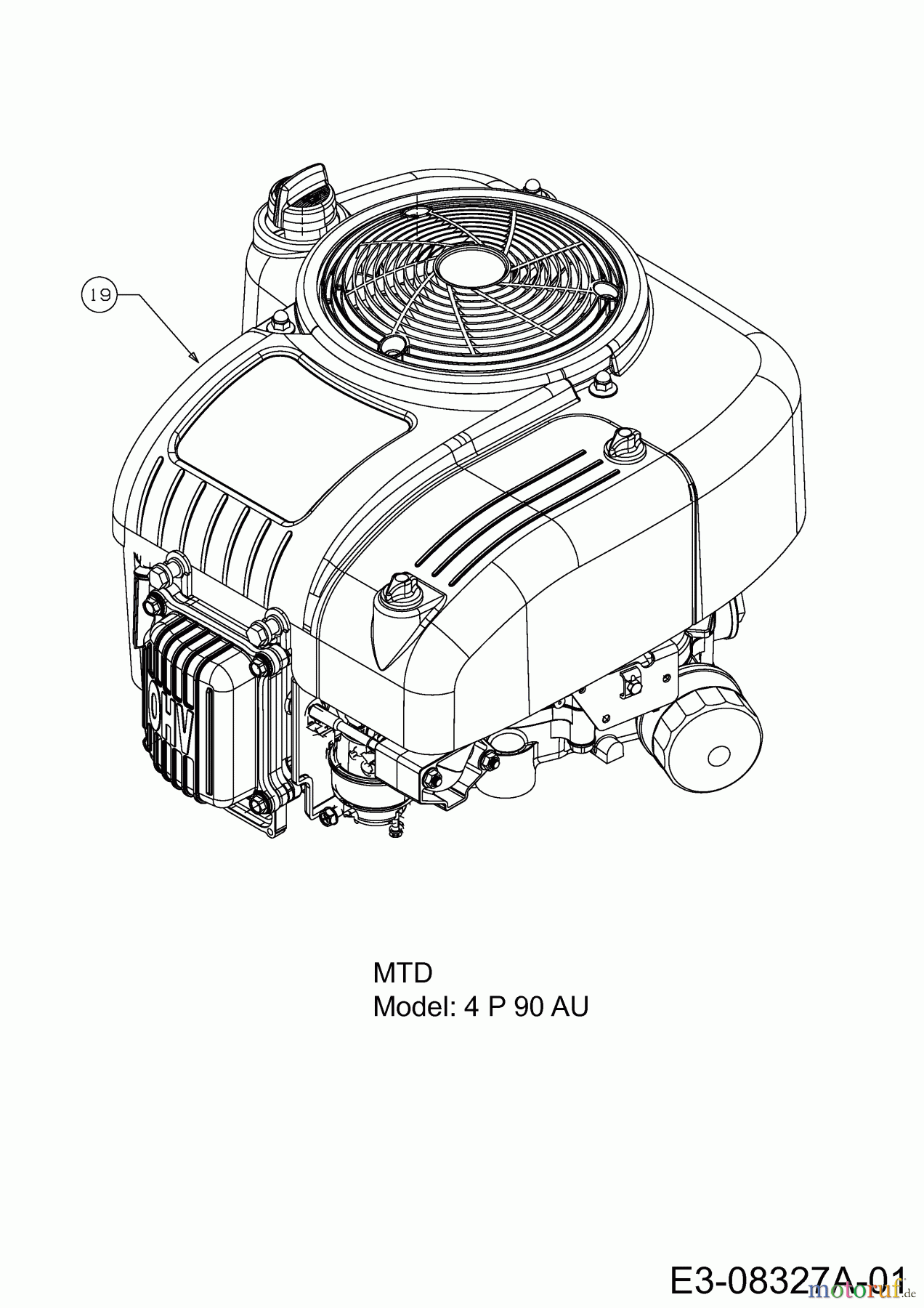 Cub Cadet Rasentraktoren CC 714 TE 13A277DE603 (2013) Motor MTD