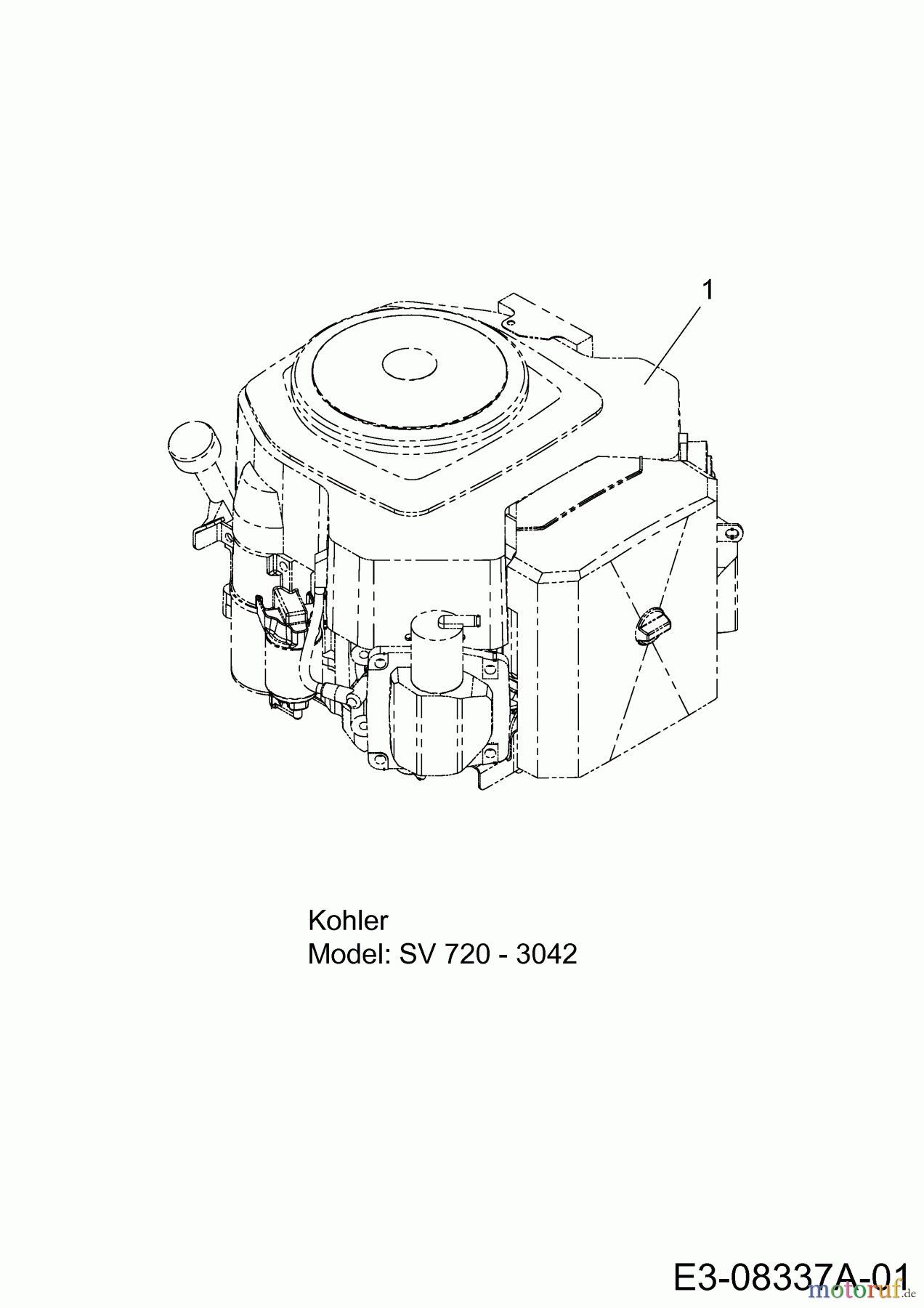Cub Cadet Rasentraktoren CC 1023 HNK 13BQ91AN603 (2013) Motor Kohler
