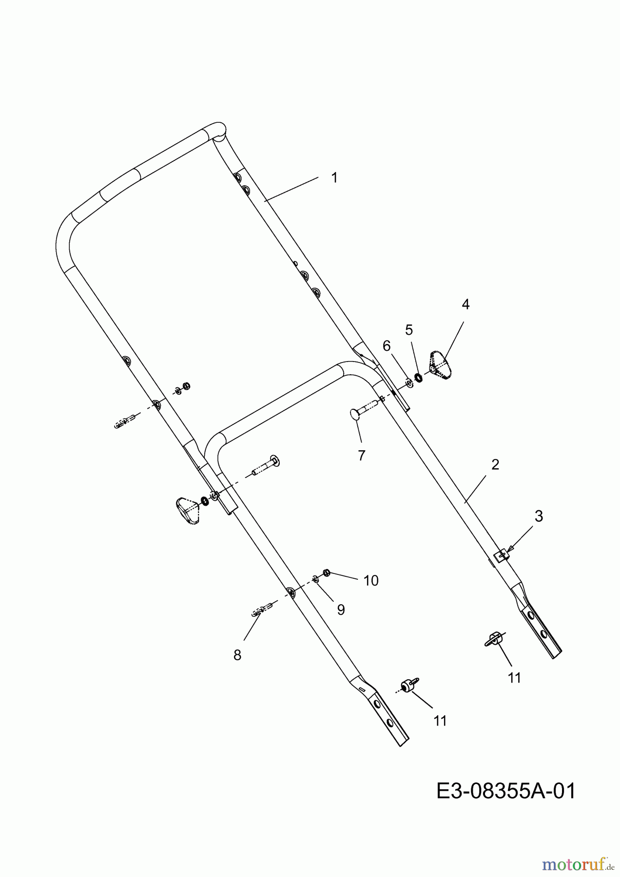  Plantiflor Motormäher mit Antrieb BMR 46 Premium 12A-J6AQ601  (2013) Holm