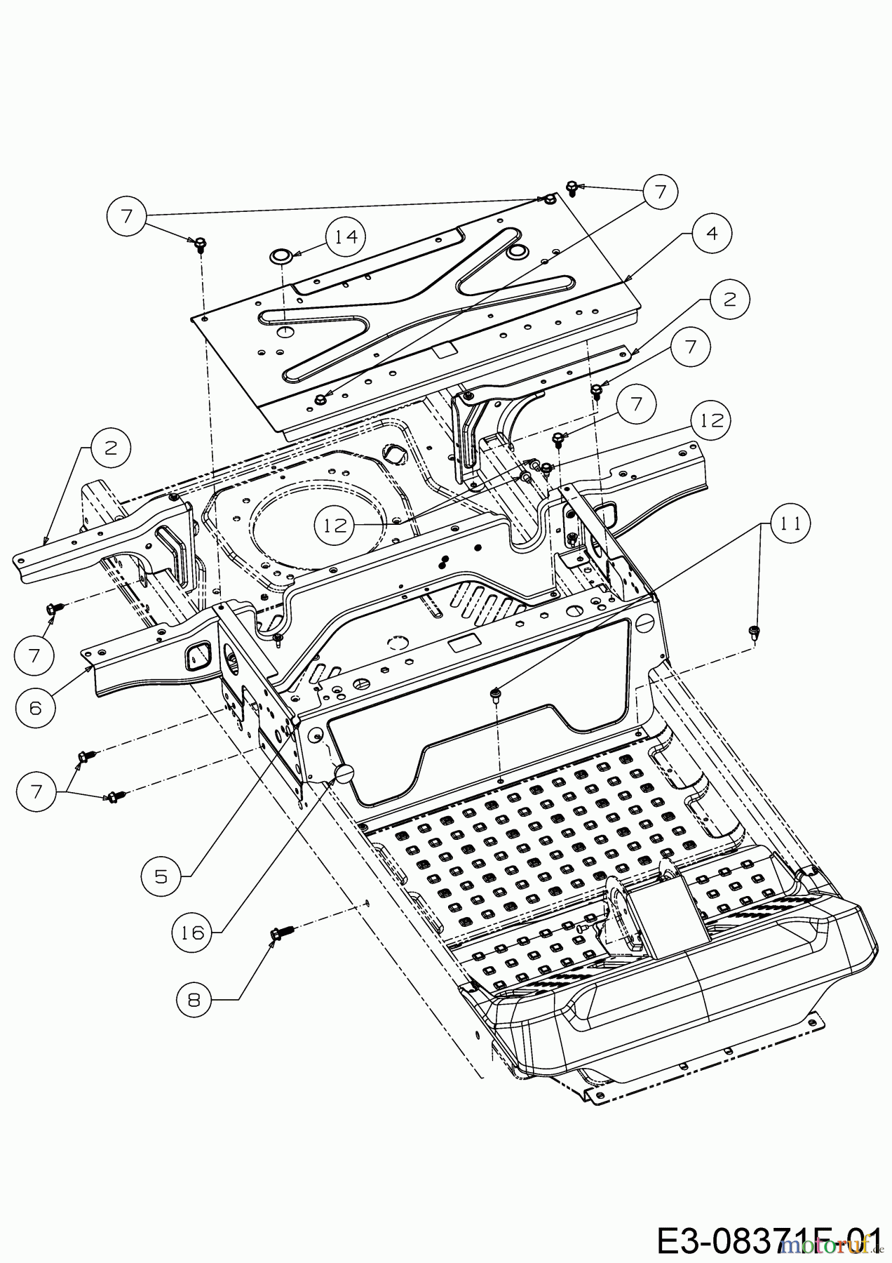 Cub Cadet Zero Turn XZ2 107I 17AWCBYS603 (2018) Sitzträger