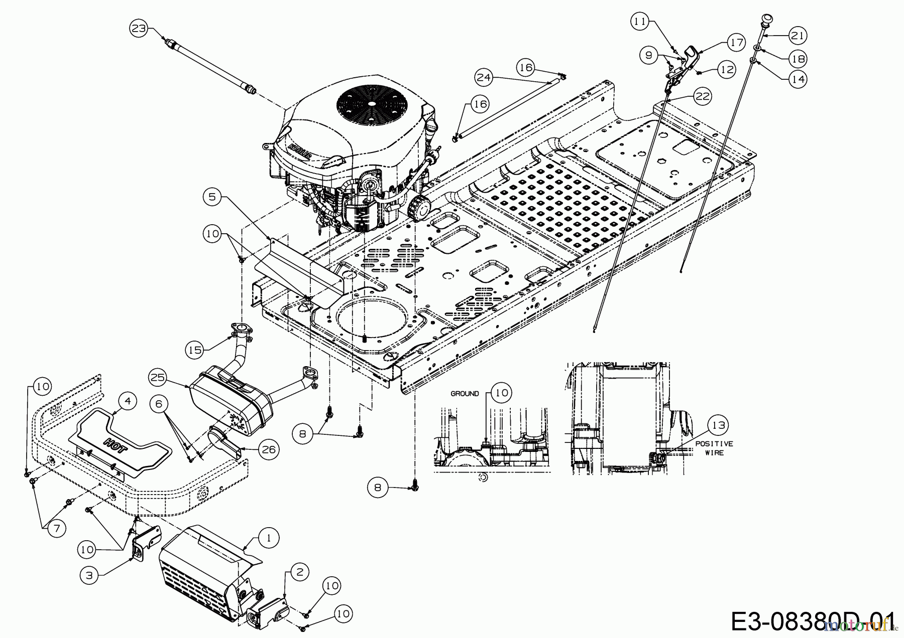 Massey Ferguson Zero Turn MF 50-22 ZT 17ARCACQ695 (2018) Motorzubehör