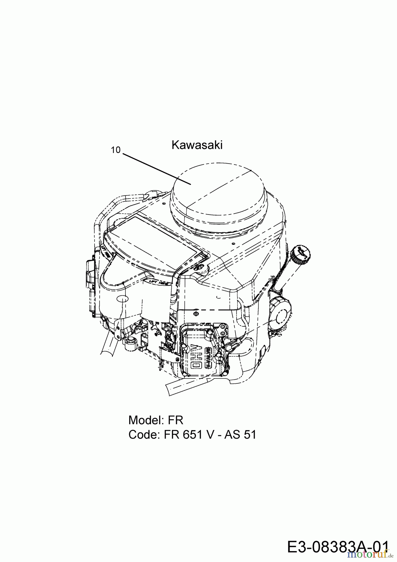  Cub Cadet Zero Turn Z-Force 48 S 17AI5BHB603  (2013) Motor Kawasaki