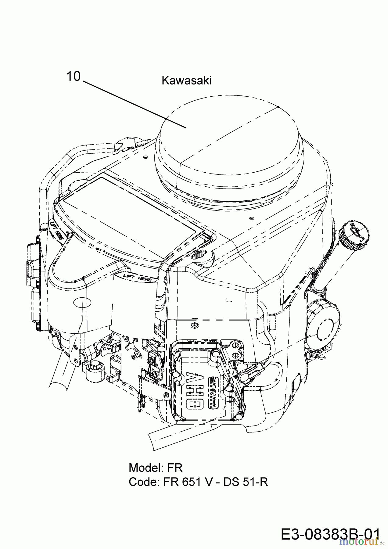 Cub Cadet Zero Turn XZ1 127 17CICACQ603 (2018) Motor Kawasaki
