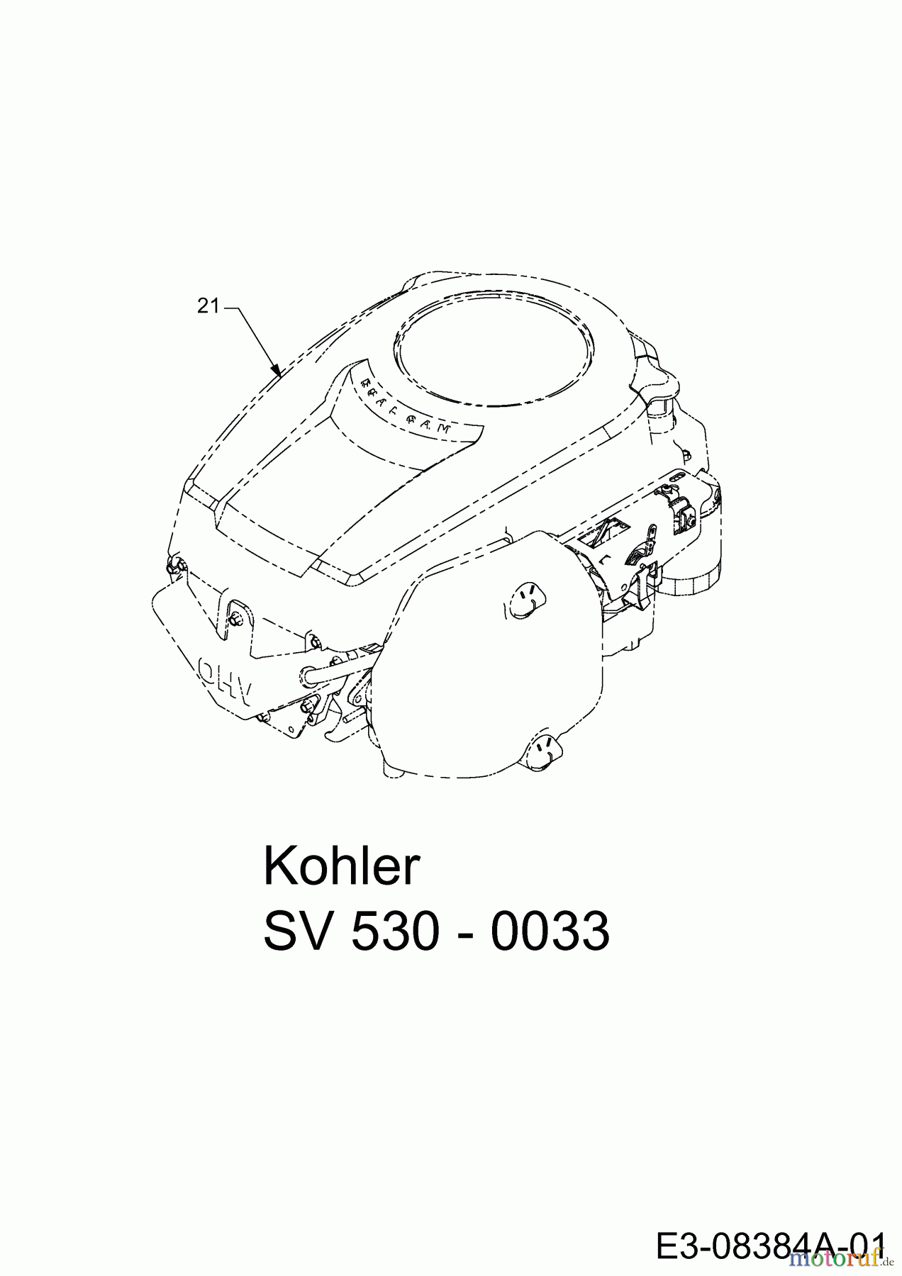 MTD Zero Turn P 170 HZ-S 17AE2ACS678 (2013) Motor Kohler