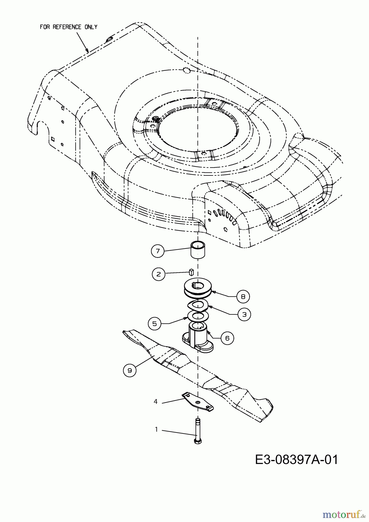  Plantiflor Motormäher mit Antrieb BMR 46 Premium 12A-J6AQ601  (2013) Messer