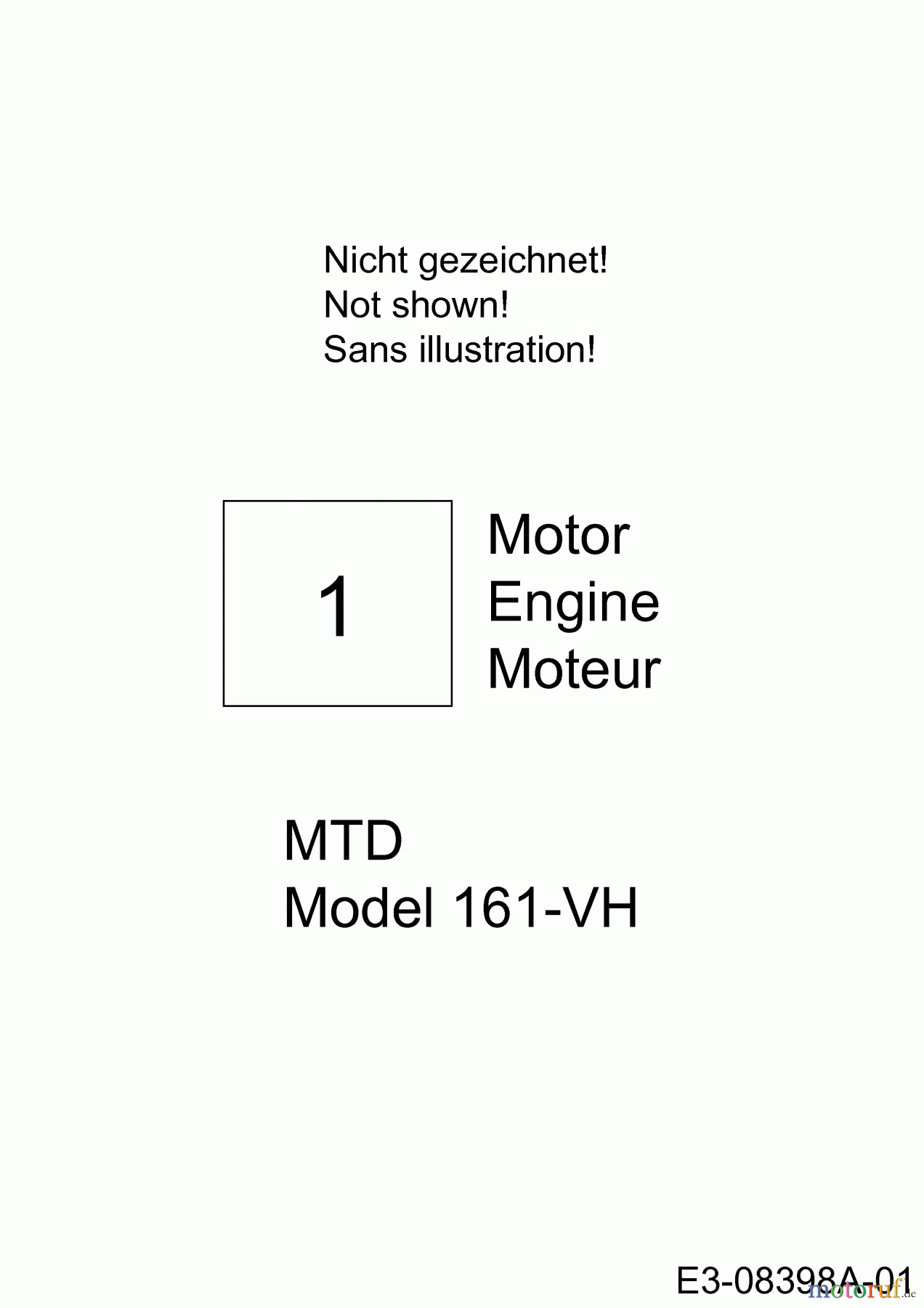 MTD Motorvertikutierer VG 40 BM 16CH5AMQ600 (2013) Motor MTD