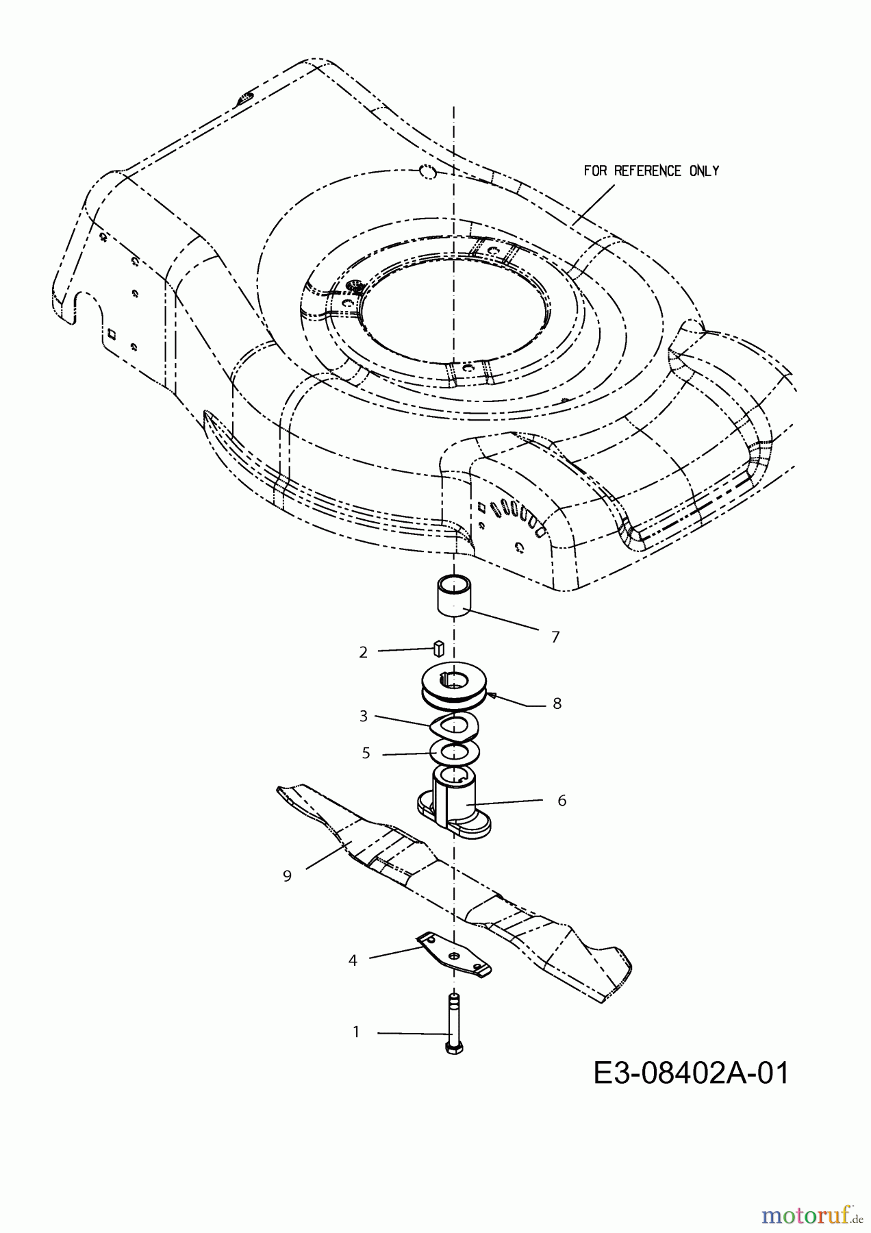  Mr.Gardener Motormäher mit Antrieb HWD 4546 TH 12C-J6AQ629  (2013) Messer