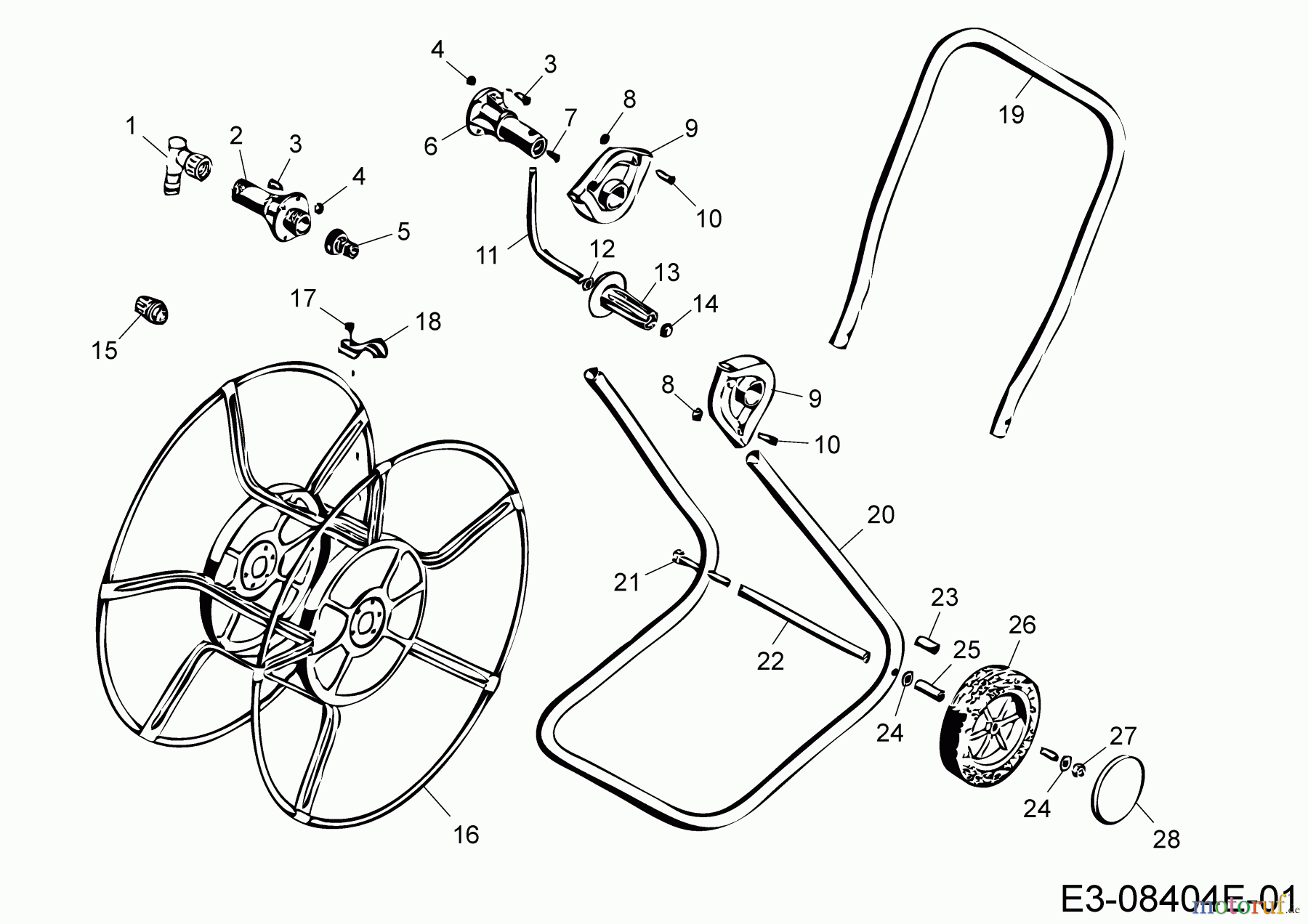 Wolf-Garten Schlauchwagen WS 50 Z 5222000 (2018) Grundgerät