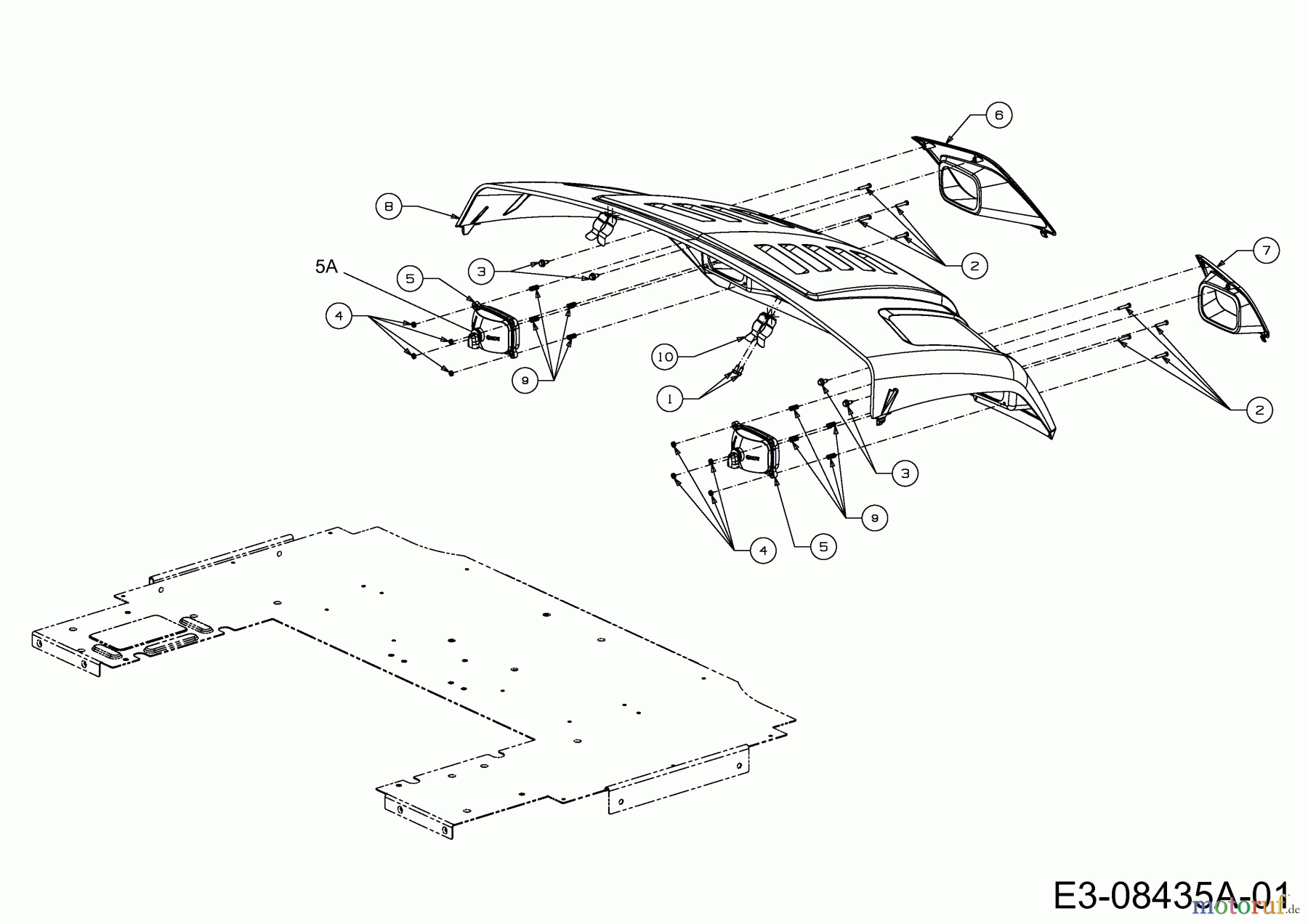  Massey Ferguson Utility Vehicle MF 20 MD 37AK468D695  (2013) Motorhaube Massey Ferguson