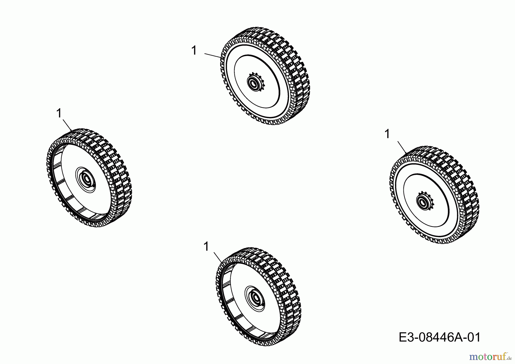  MTD Motormäher 53 PB 11A-848R600  (2012) Räder
