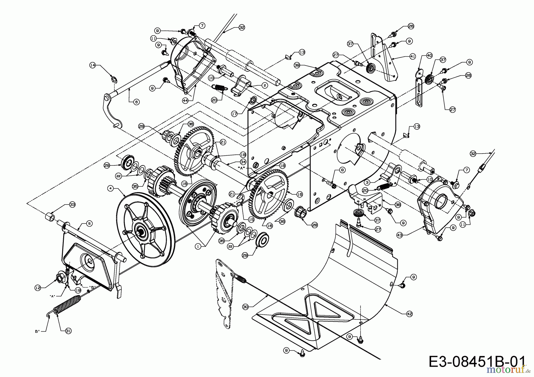 MTD Schneefräsen Optima ME 66 T 31AY74T3678  (2015) Fahrantrieb