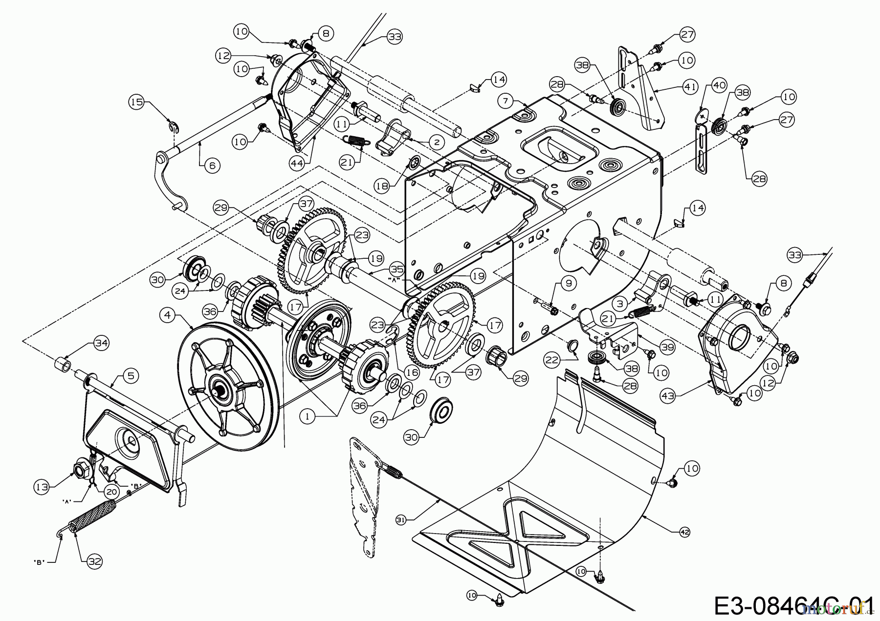 Cub Cadet Schneefräsen 530 HD SWE 31AY57KZ603  (2017) Fahrantrieb