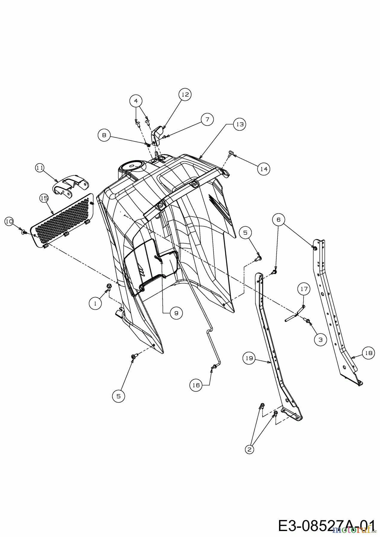 Cub Cadet Rasentraktoren LTX 1045 13WX91AT010 (2013) Armaturenbrett