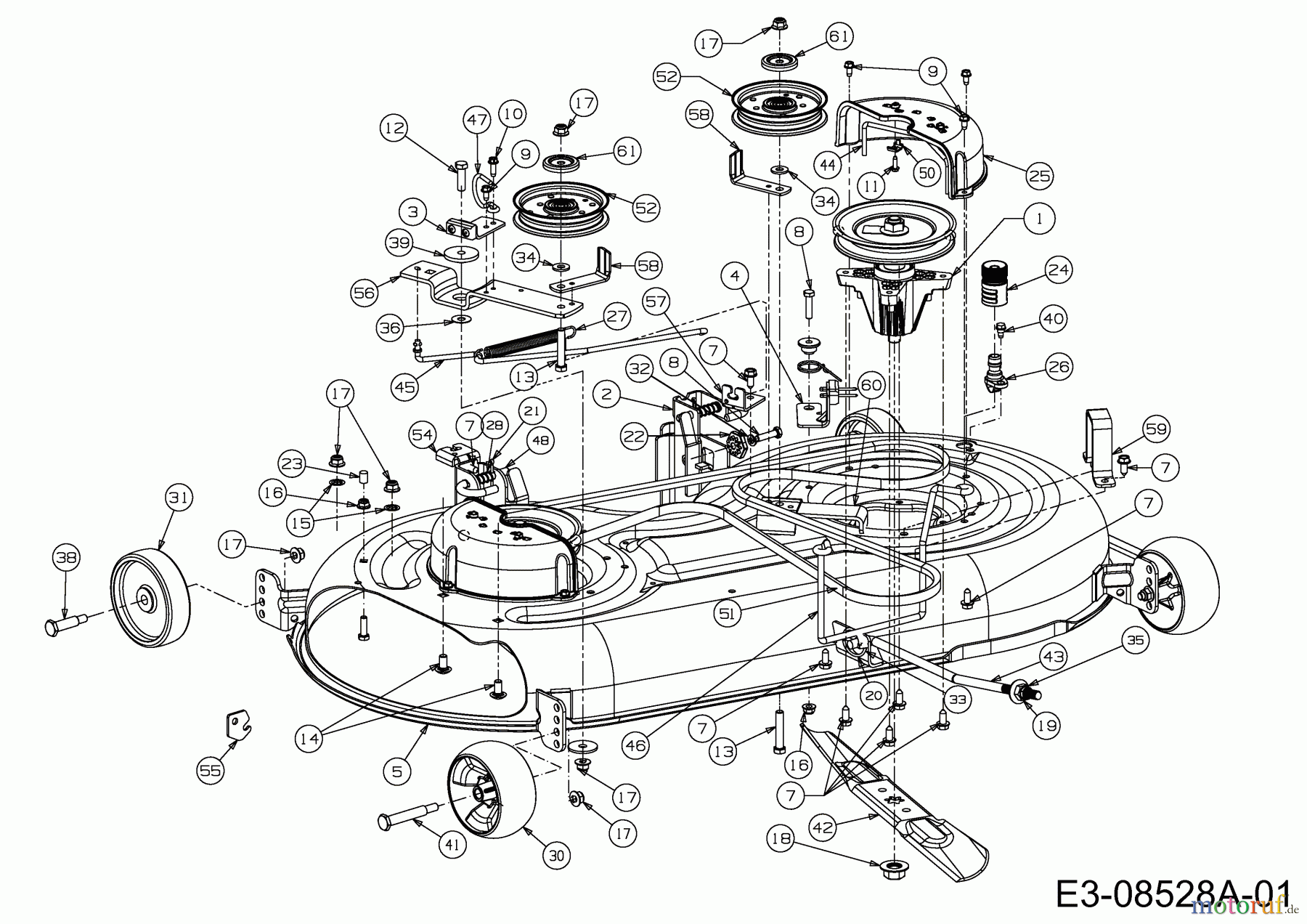 Cub Cadet Rasentraktoren LTX 1042 13BX91AS010 (2011) Mähwerk S (42