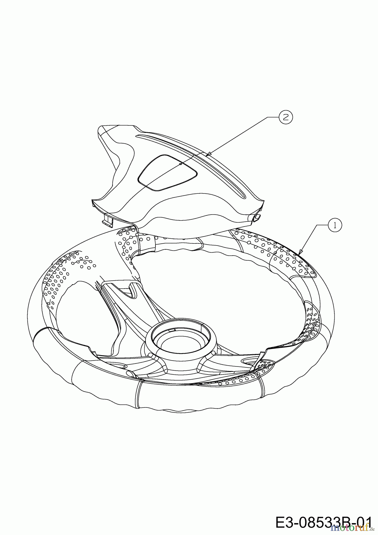  Gutbrod Rasentraktoren GLX 96 SH 13HM79GF690  (2016) Lenkrad