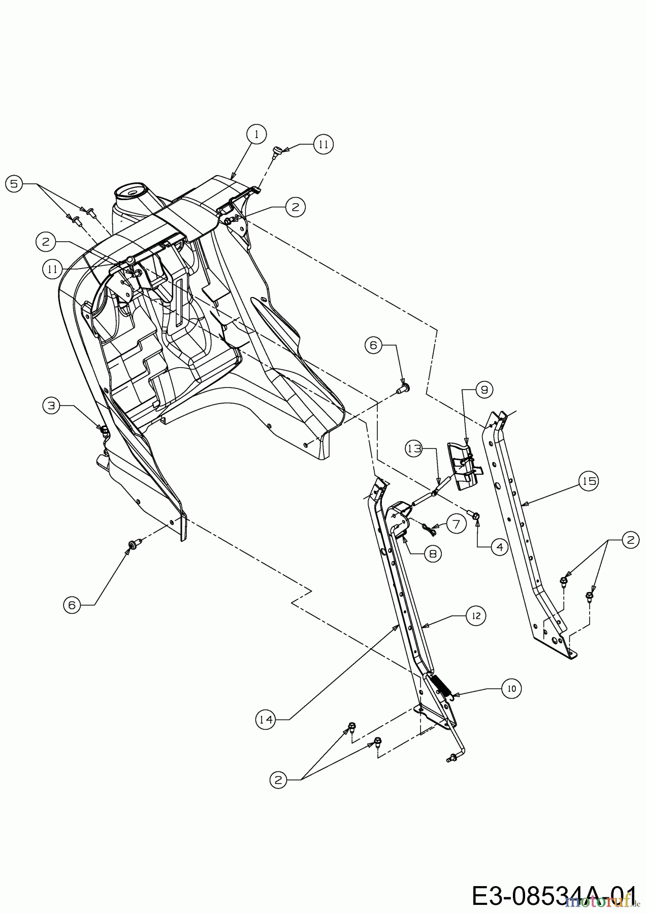  Troy-Bilt Rasentraktoren TB 4220 13AP90KS309  (2013) Armaturenbrett