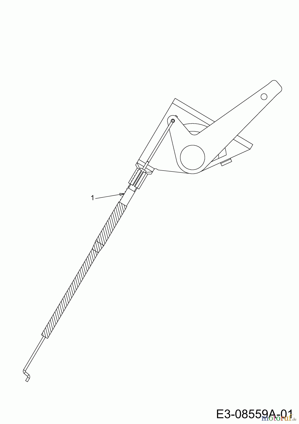 Cub Cadet Rasentraktoren CC 1023 HNK 13HQ91AN330 (2016) Choke- und Gaszug