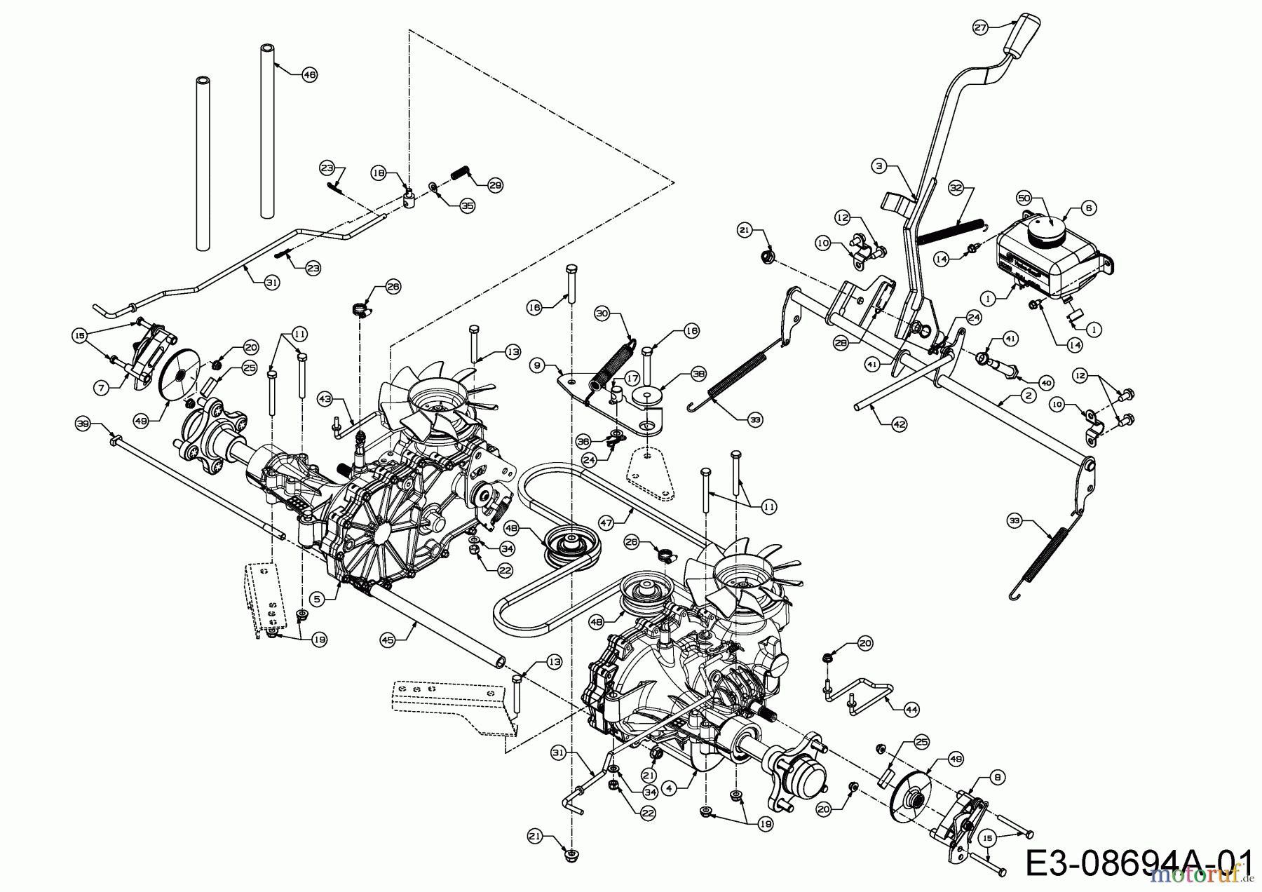 Cub Cadet Zero Turn Z-Force S 54 17AI5GHC010 (2014) Fahrantrieb