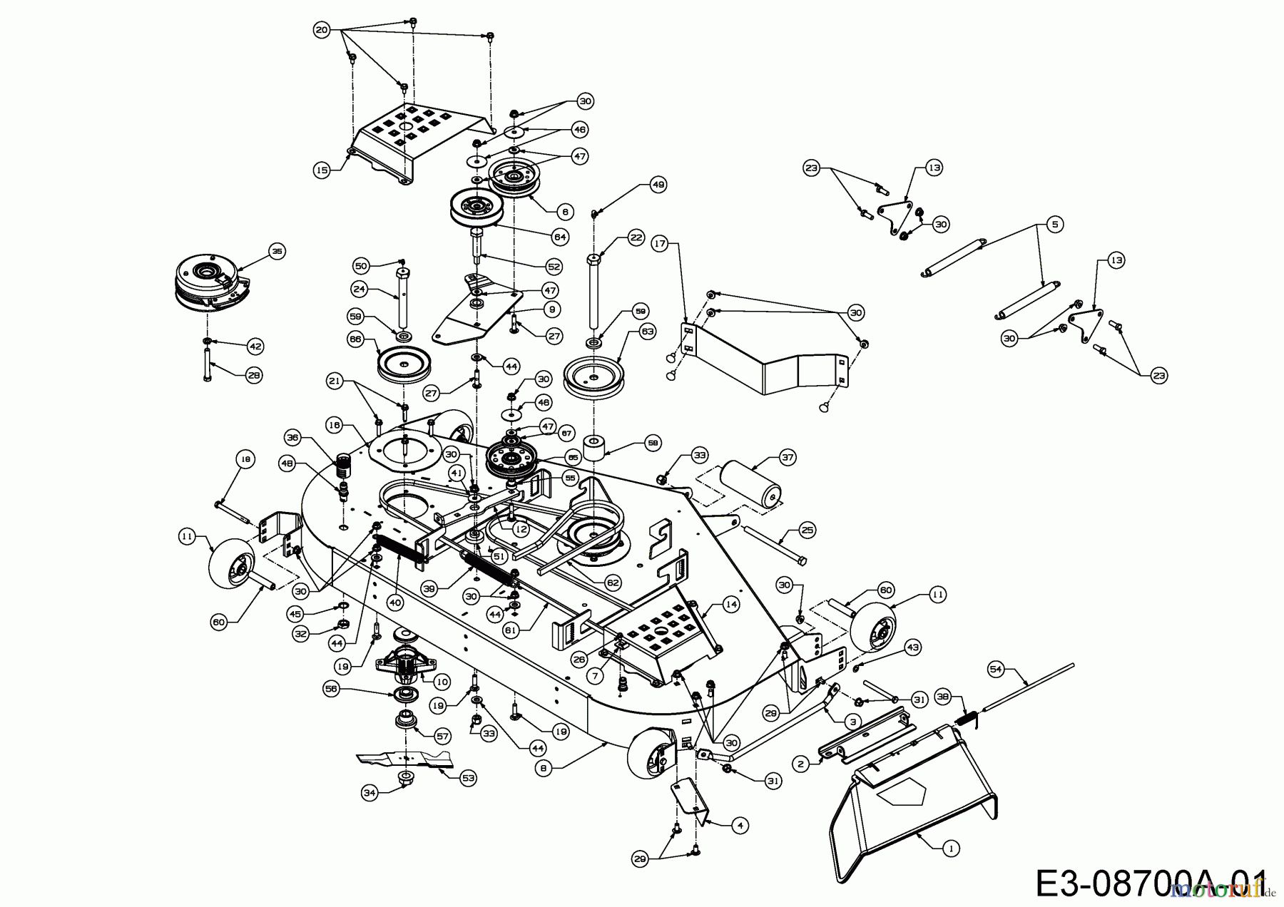 Cub Cadet Zero Turn Z-Force S 54 17AI5GHC010 (2014) Mähwerk K (54