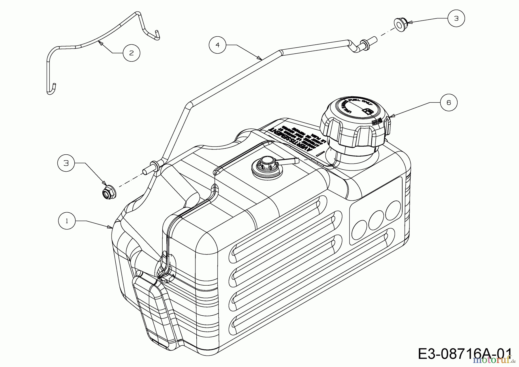  Troy-Bilt Rasentraktoren Horse XP 46 13WX79KT066  (2015) Tank