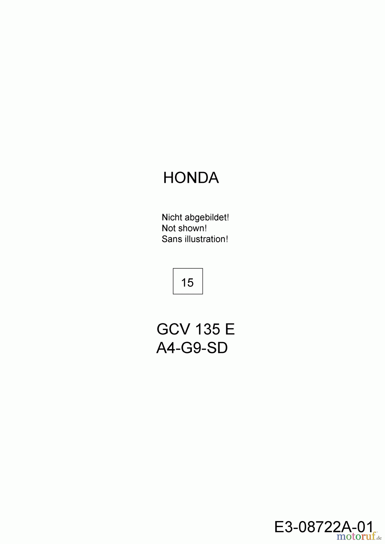 Cub Cadet Motormäher mit Antrieb CC 46 SPH HW 12AQTVAQ603 (2014) Motor Honda