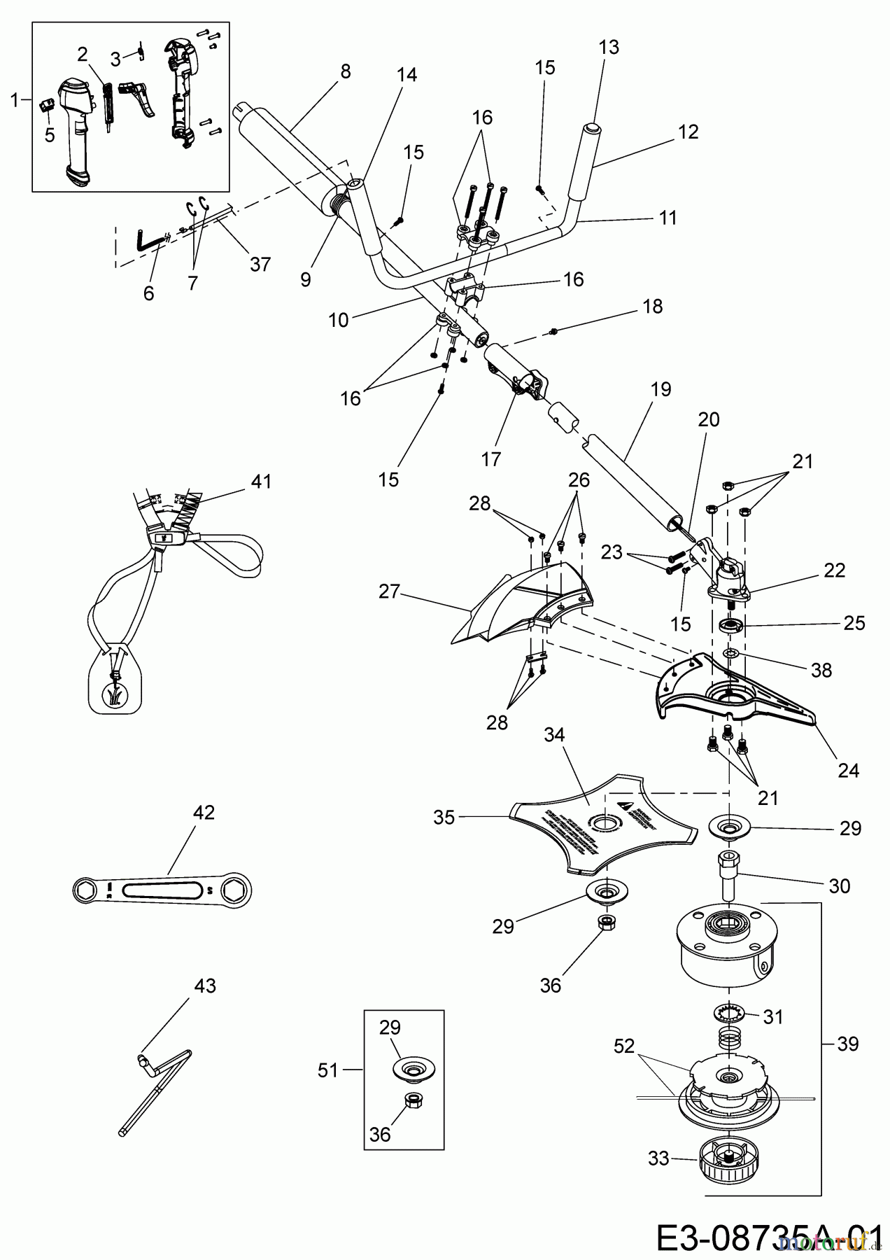  MTD Motorsensen 990 41ADZ99C678  (2018) Grundgerät