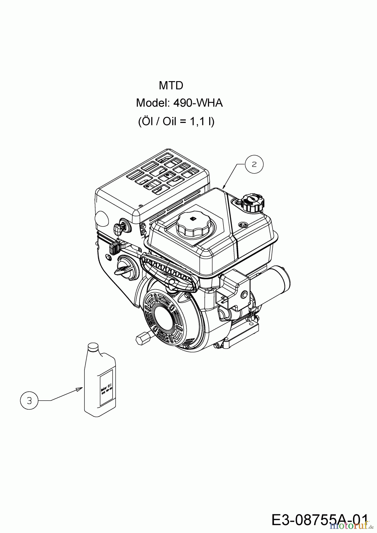  Cub Cadet Schneefräsen 530 HD SWE 31AY57KZ603  (2018) Motor MTD