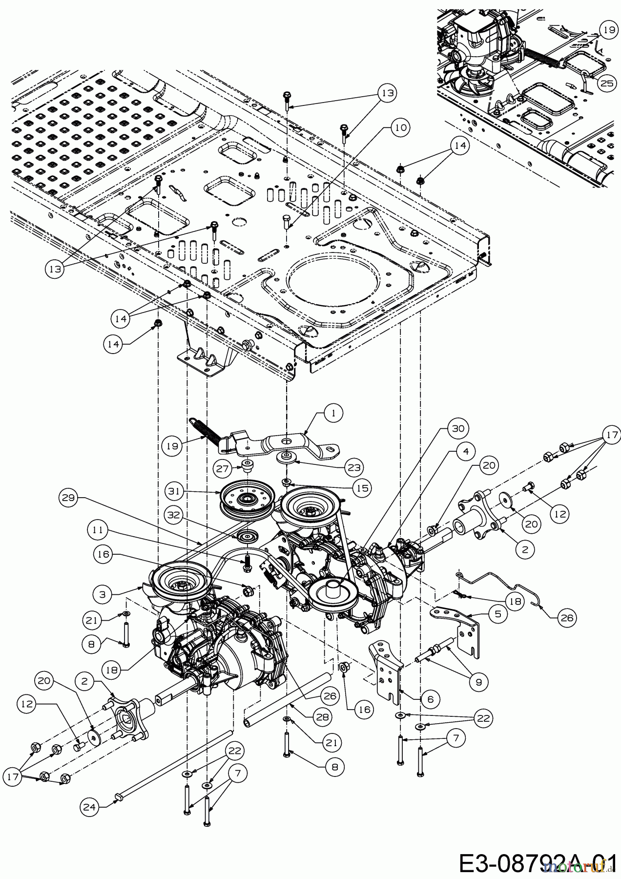 Cub Cadet Zero Turn XZ2 107I 17AWCBYS603 (2018) Fahrantrieb