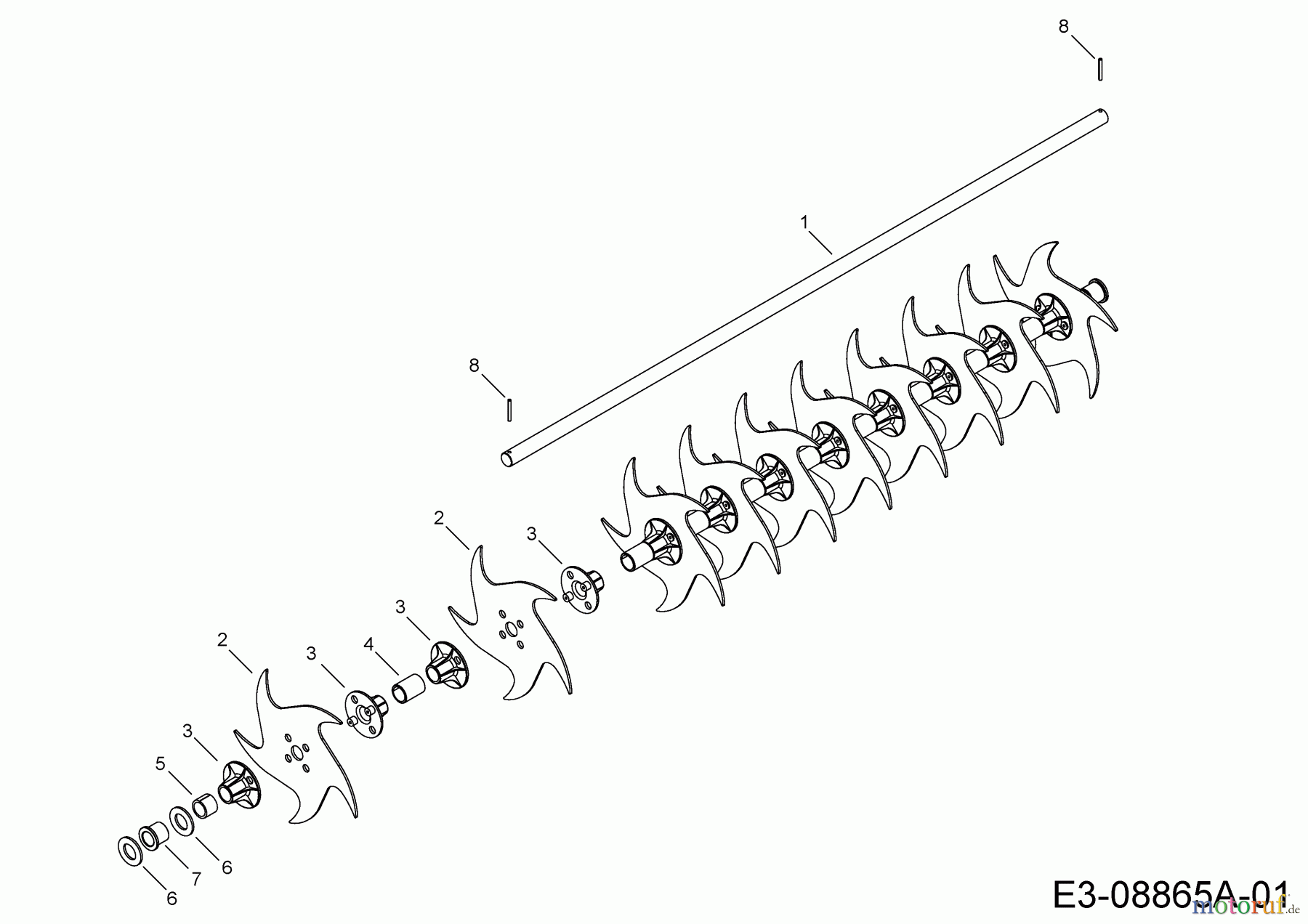  MTD Zubehör Zubehör Garten- und Rasentraktoren Rasenlüfter SmartLINK™ (45-0458) 196-060-000  (2012) Grundgerät