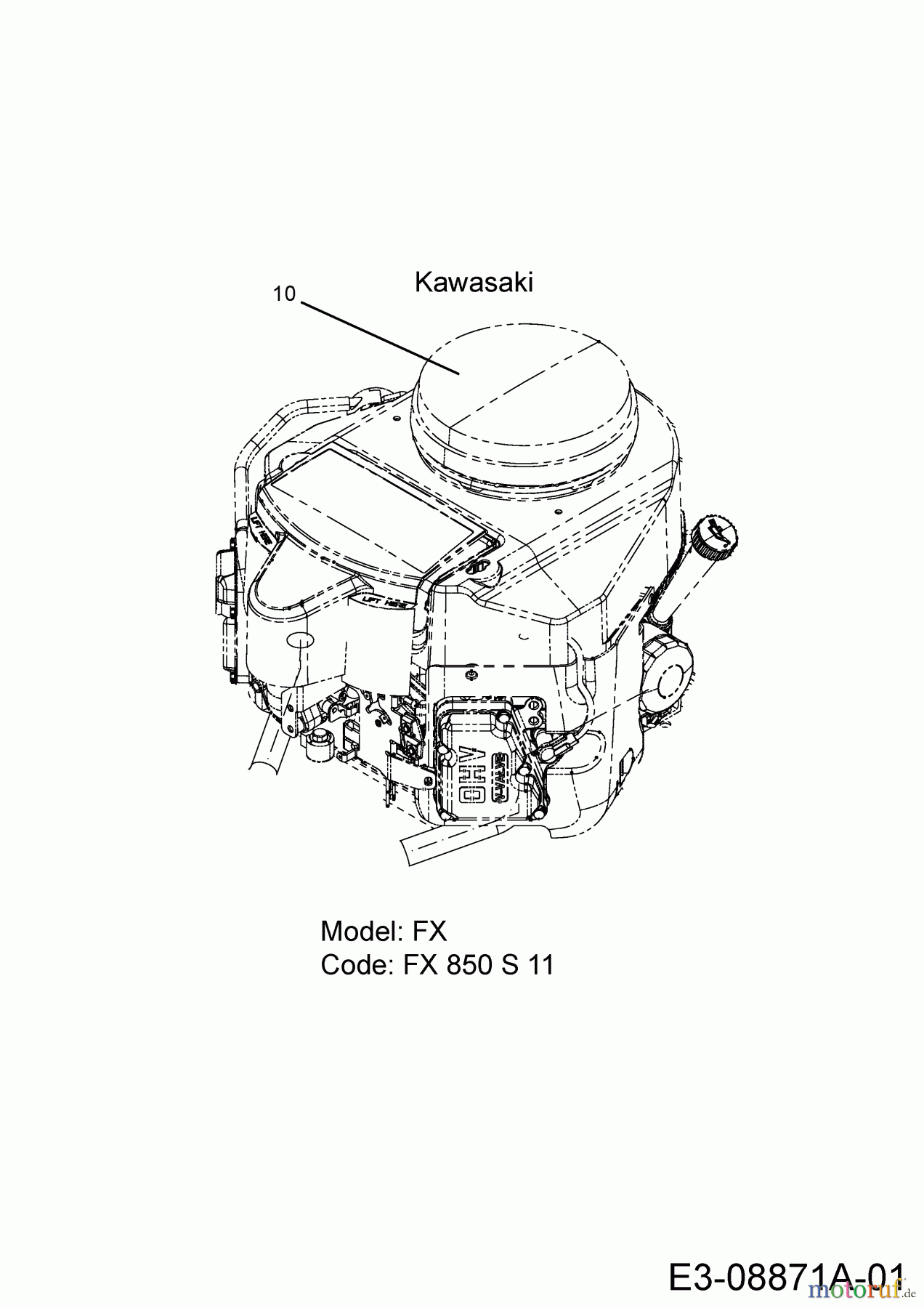  Cub Cadet Zero Turn Tank SZ 60 Commercial 53AI2PUD330  (2015) Motor Kawasaki