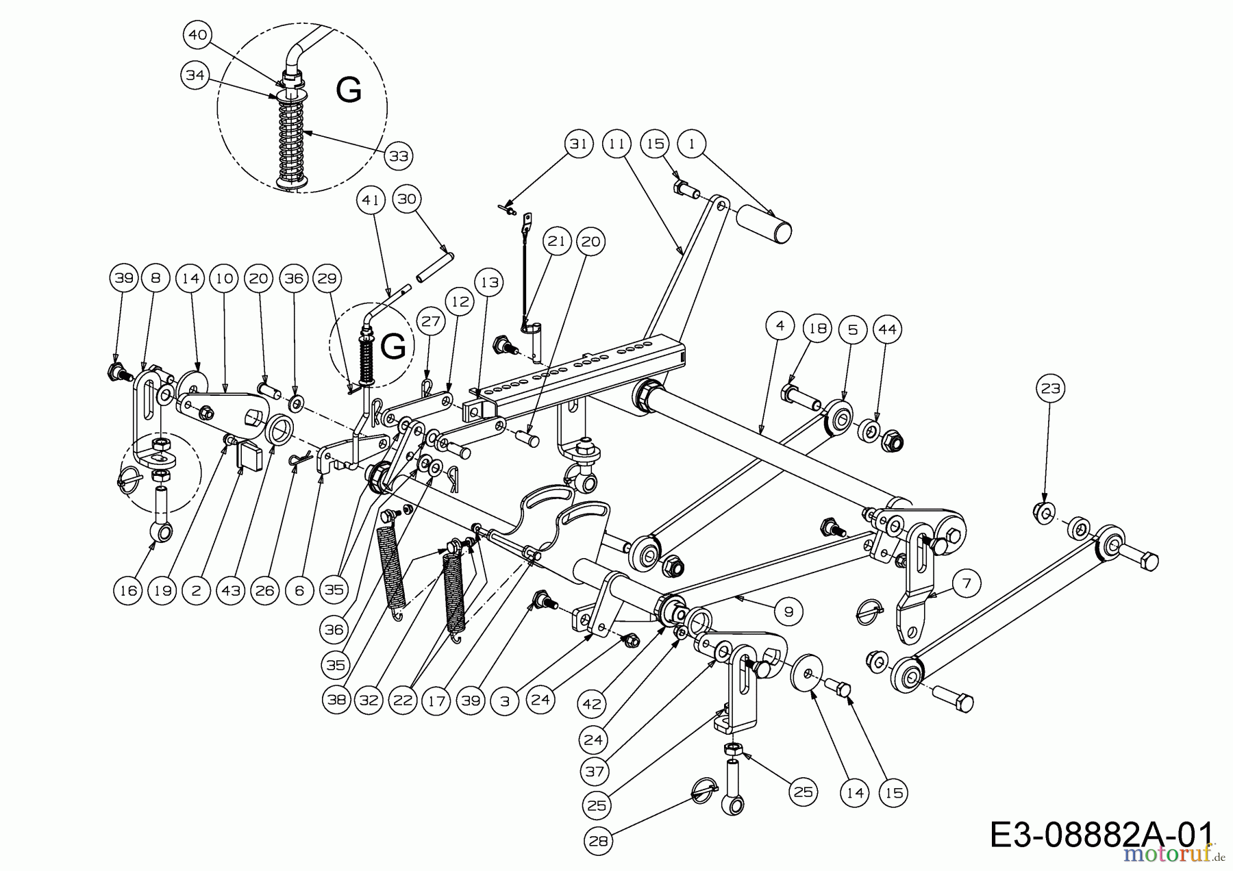  Cub Cadet Zero Turn Tank SZ 60 Commercial 53AI2PUD603  (2015) Mähwerksaushebung