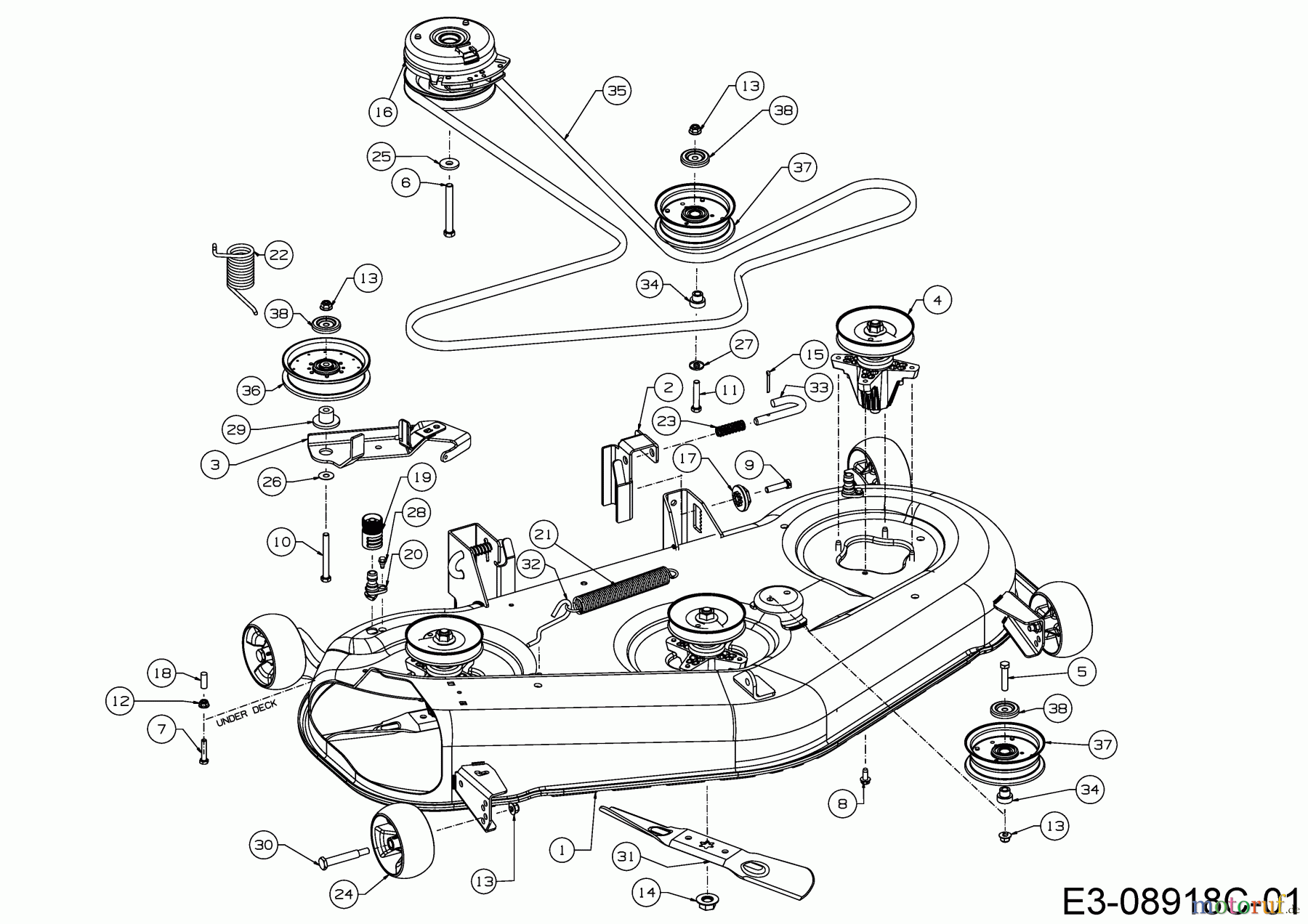 Cub Cadet Zero Turn XZ1 127 17BICACQ603  (2017) Mähwerk Q (50