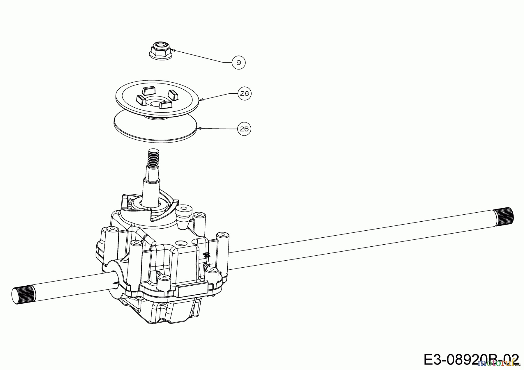 Gutbrod Motormäher mit Antrieb HB 46 AB 12ABTV5E690 (2016) Variator