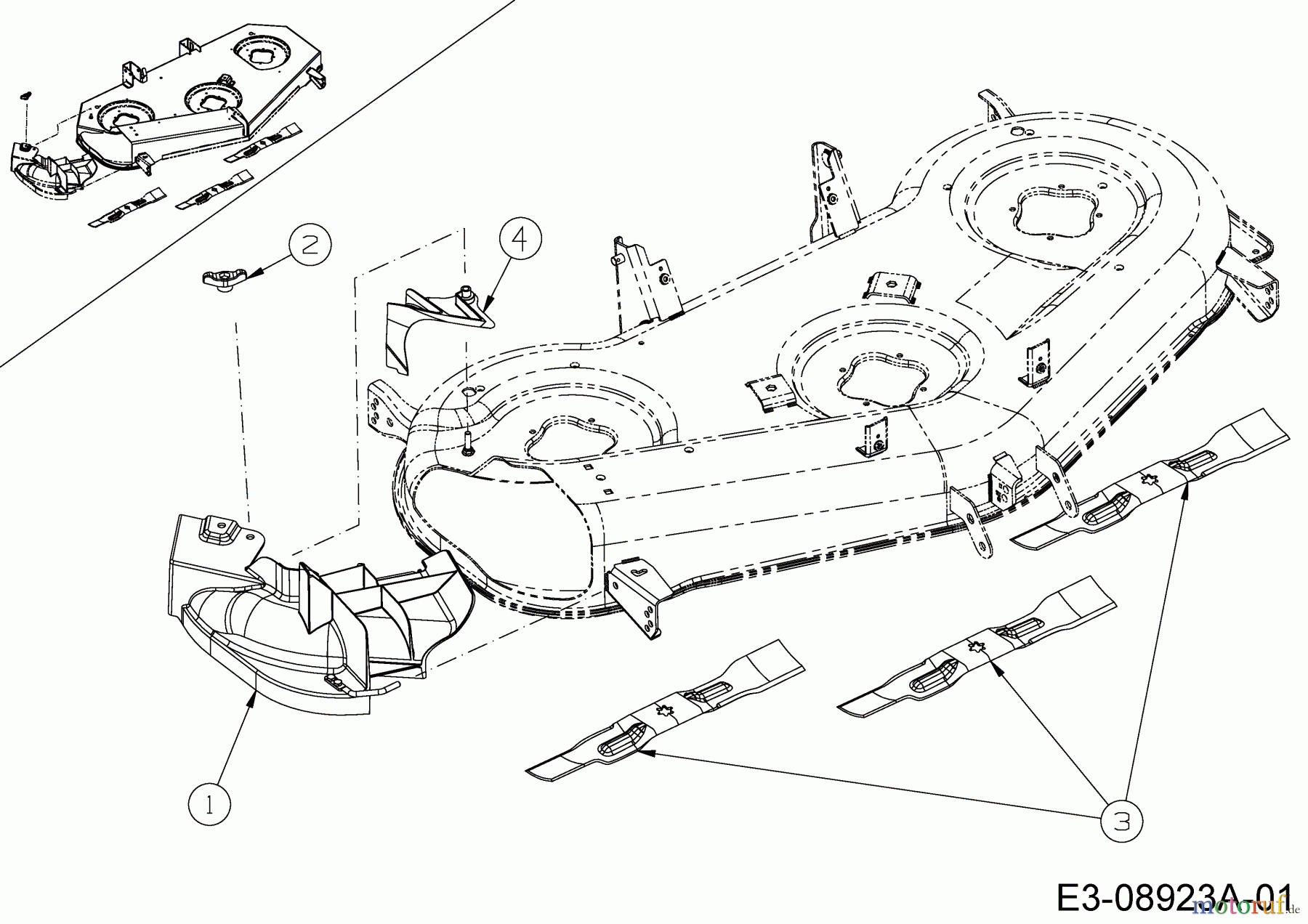 Cub Cadet Zero Turn RZT L 54 17AICACW603 (2015) Mulch Kits
