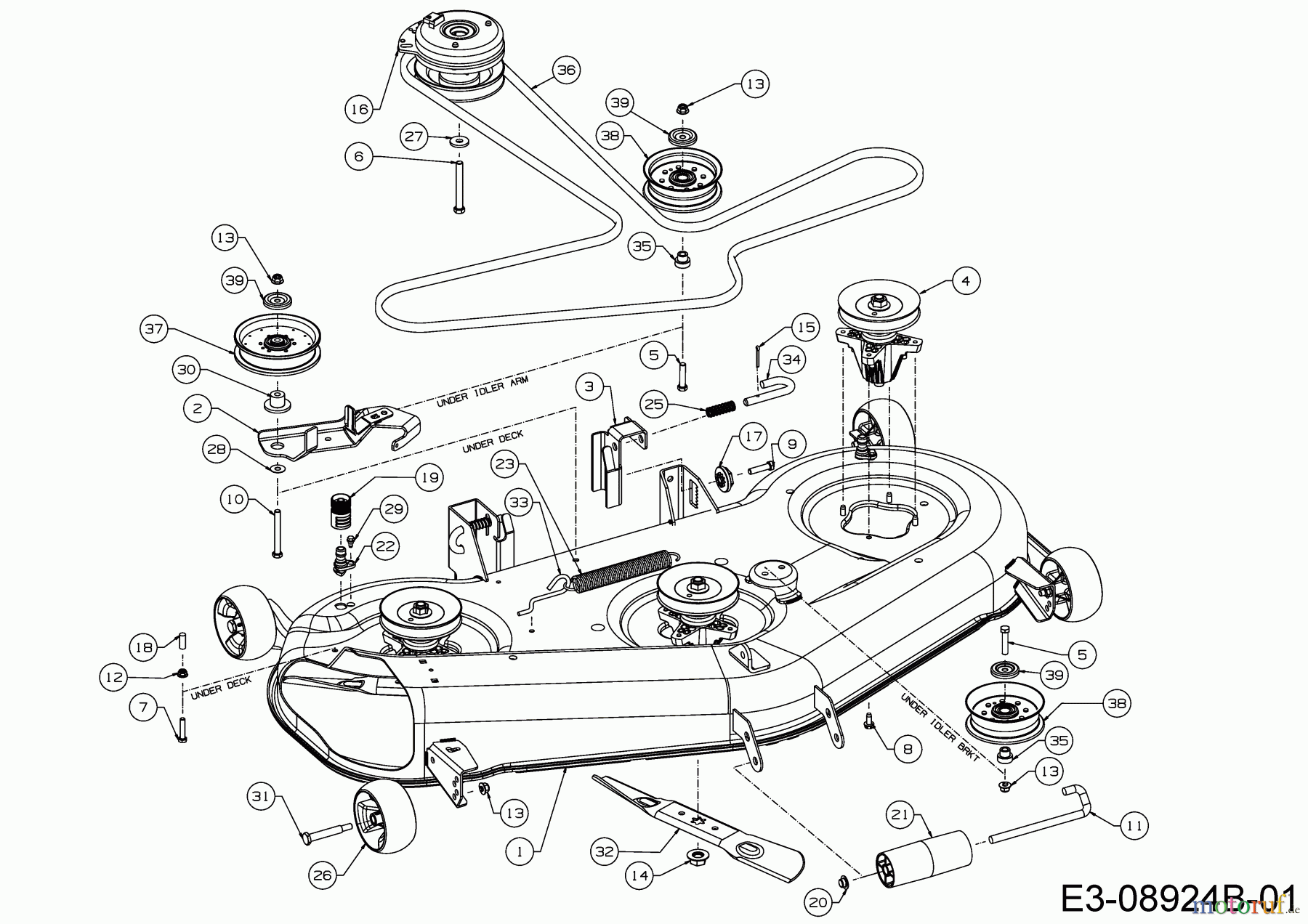 Cub Cadet Zero Turn RZT L 54 17AICACW603 (2016) Mähwerk W (54