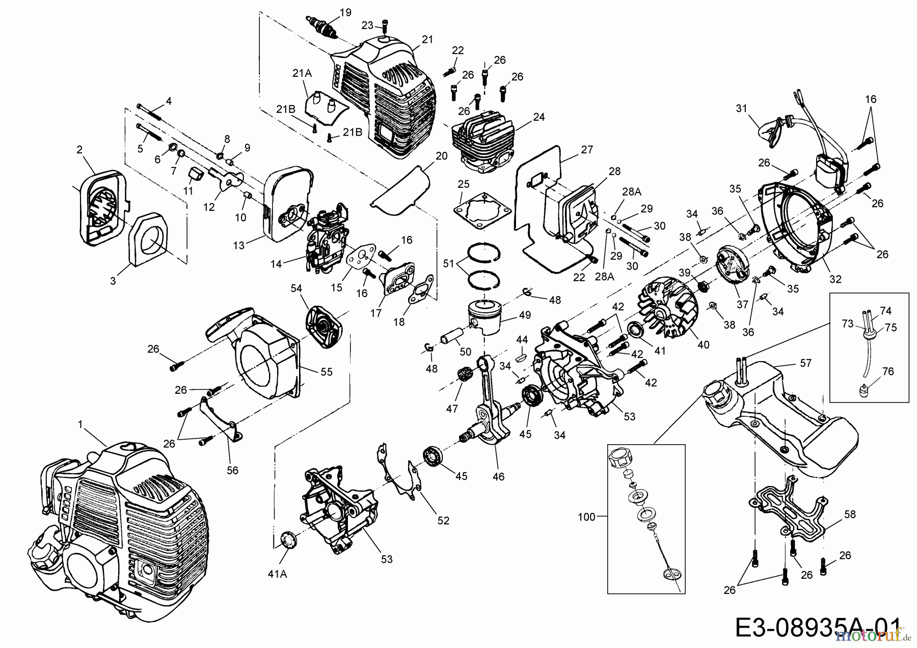 MTD Motorsensen Smart BC 52 41BTG0Q-678 (2018) Motor