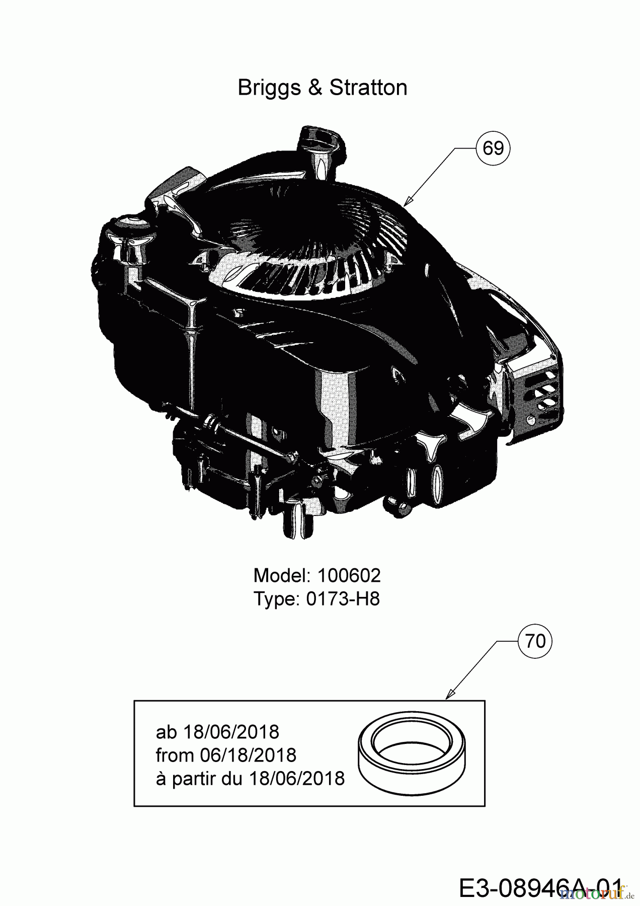 WOLF-Garten Expert Motormäher mit Antrieb Expert 53 BAV 12BVQ56K650 (2016) Motor Briggs & Stratton