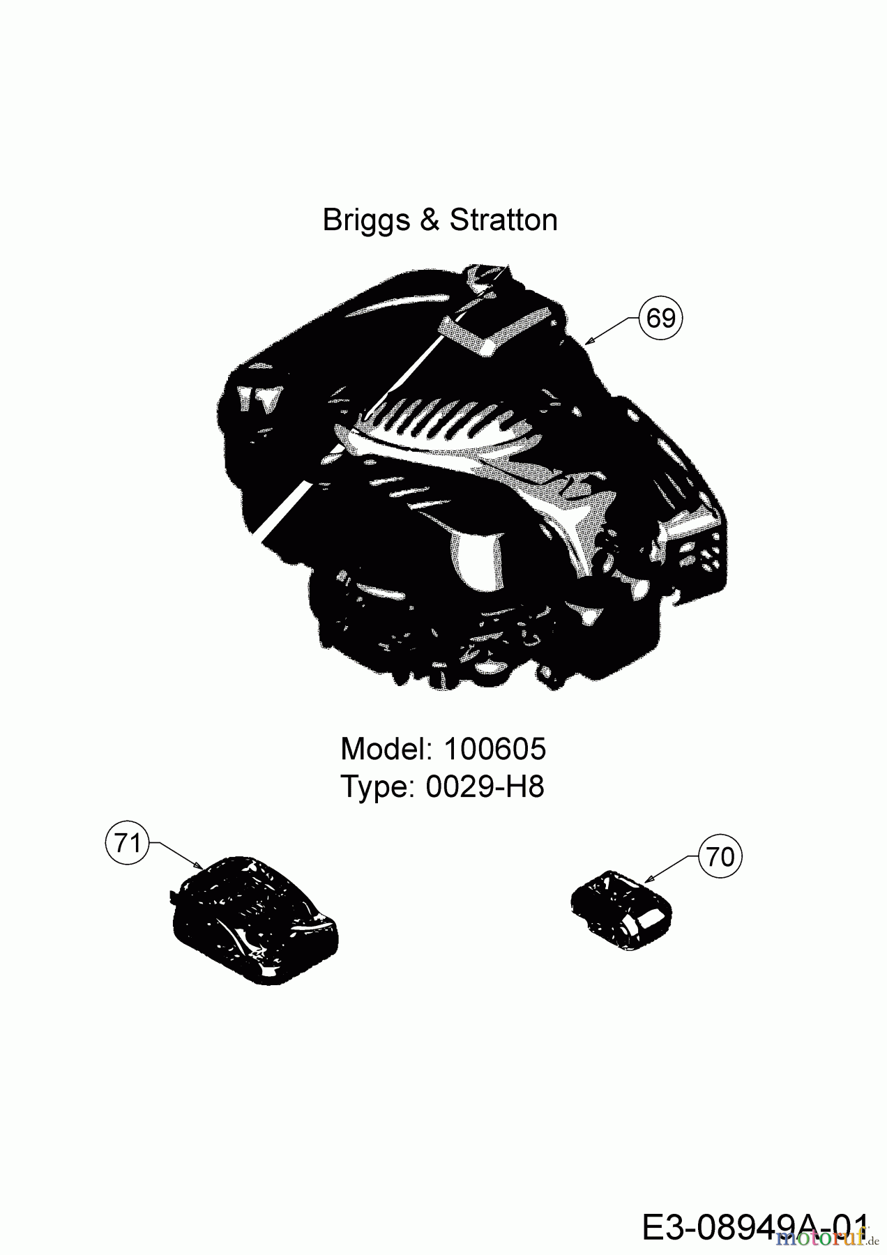 Cub Cadet Motormäher mit Antrieb CC 53 SPB V IS 12BGQ56J603 (2017) Motor Briggs & Stratton