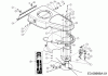 Cub Cadet 22" Wheeled String Trimmer 25A-262J756 (2015) Ersatzteile Deflektor, Keilriemen, Rahmen, Schneidfaden