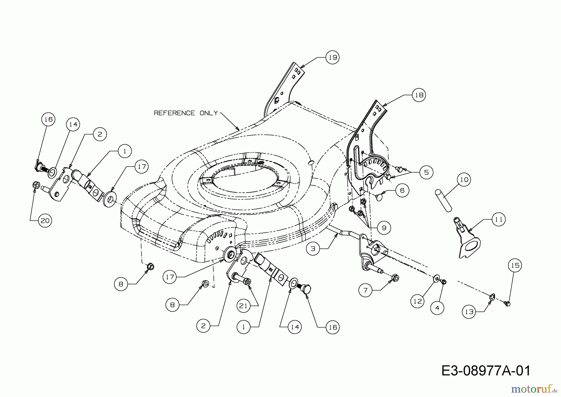 MTD Motormäher mit Antrieb MTD 46 S 12A-J7M8600 (2015) Schnitthöhenverstellung
