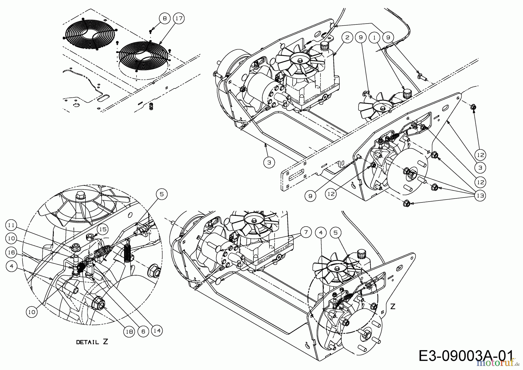  Cub Cadet Zero Turn Tank L 60 Commercial 53AN2RTD050  (2015) Fahrantrieb