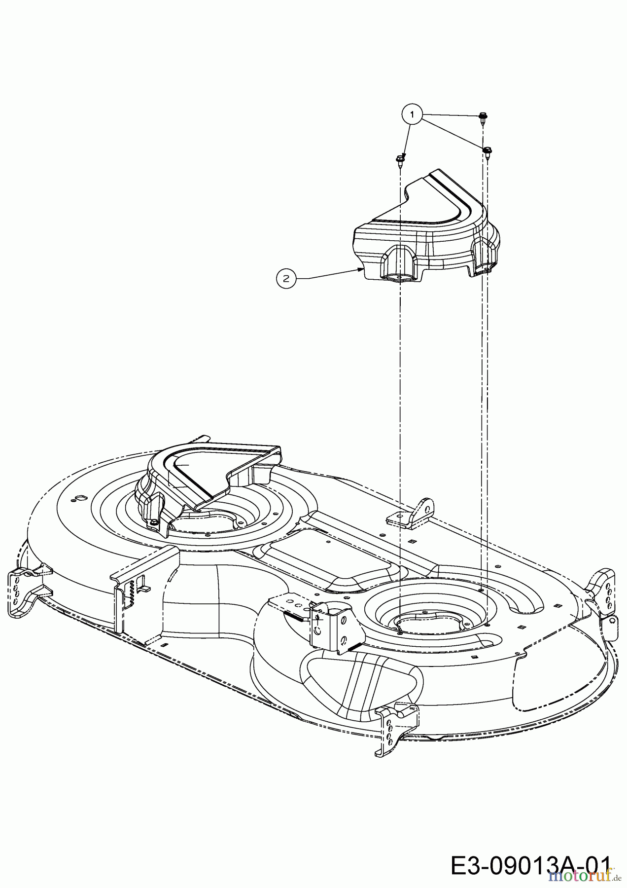 Cub Cadet Zero Turn RZT S 46 17ARCBDT330 (2015) Abdeckungen Mähwerk S (42