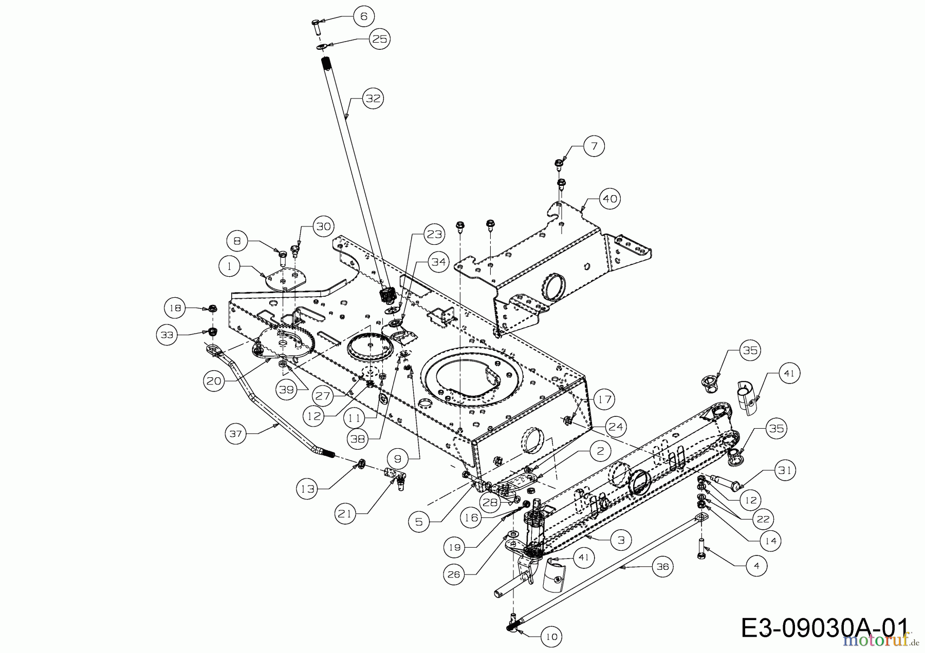  MTD Rasentraktoren H 145 13AA698F678  (2004) Lenkung, Voderachse