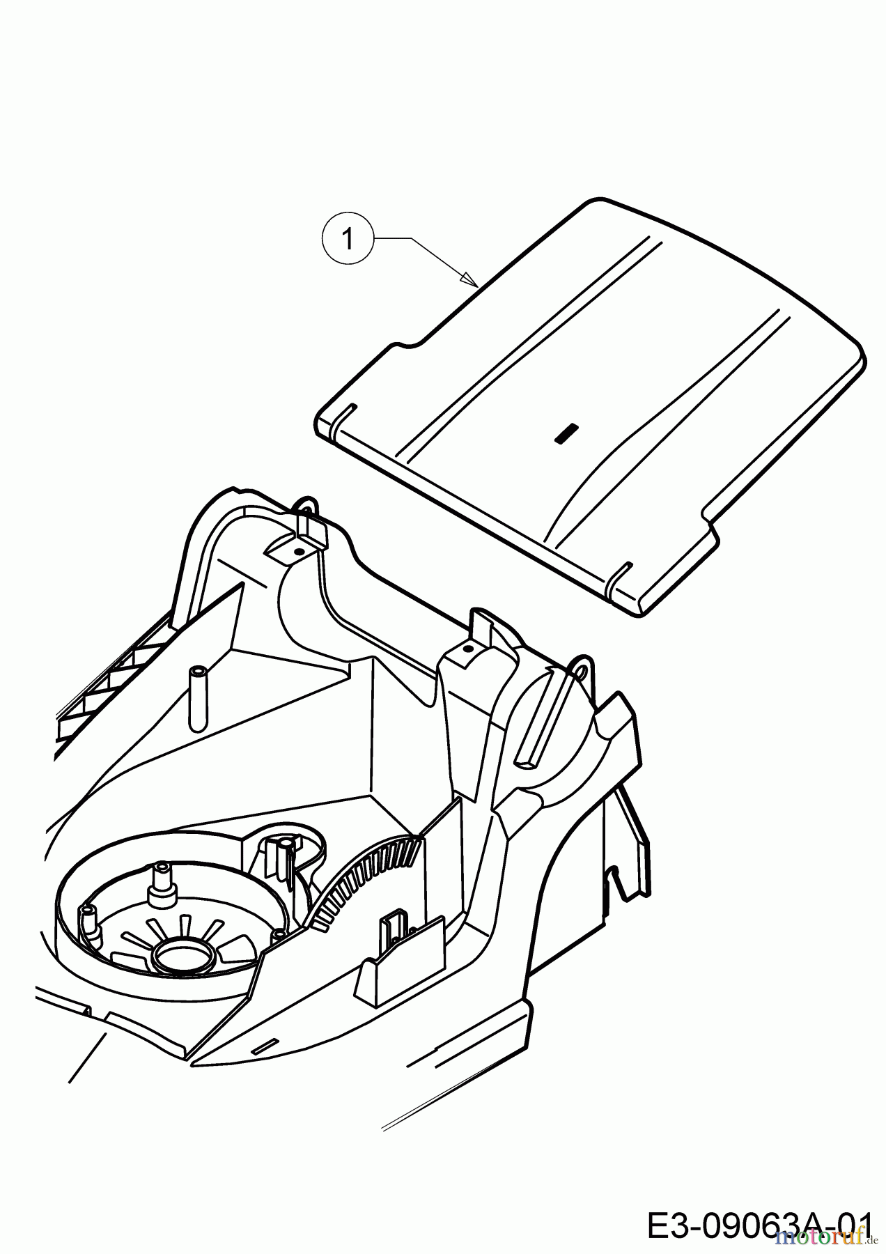 WOLF-Garten Expert Elektromäher Expert 34 E 18CWF1S-C50 (2014) Heckklappe