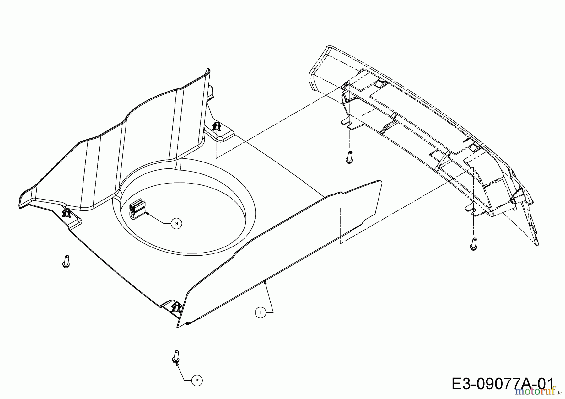 Cub Cadet Rasentraktoren CC 1018 BHG 13HT93AG603 (2015) Luftführung