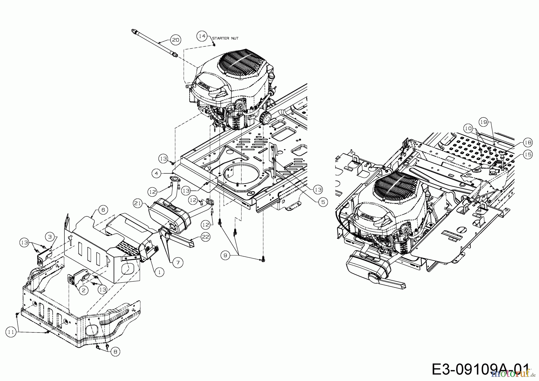 Cub Cadet Zero Turn Z-Force SZ 60 17ASDGHD010 (2015) Motorzubehör